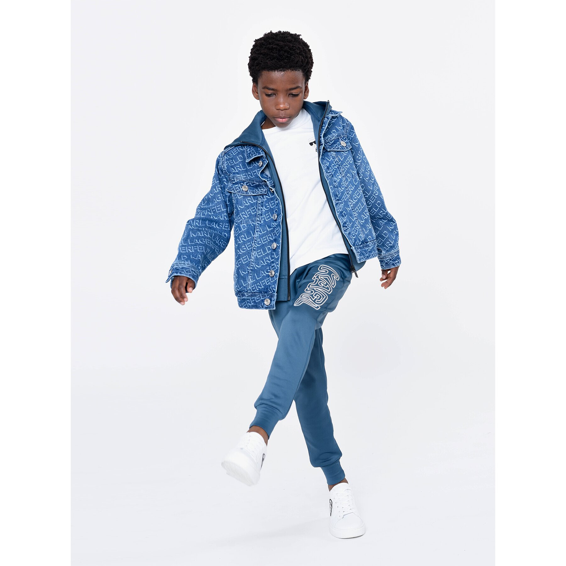 Karl Lagerfeld Kids Melegítő alsó Z24154 D Kék Regular Fit - Pepit.hu