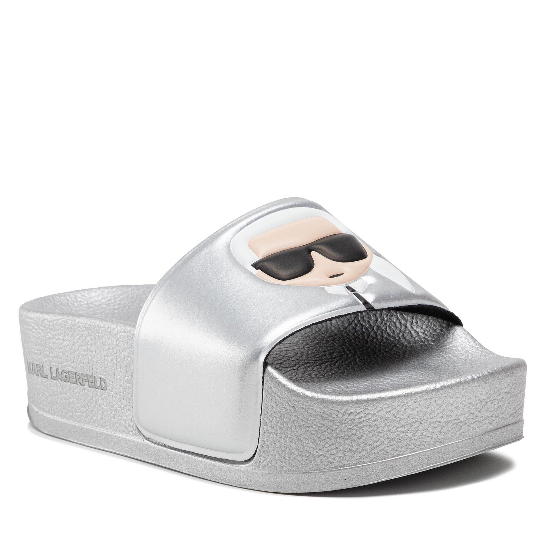 KARL LAGERFELD Papucs KL80805 Ezüst - Pepit.hu