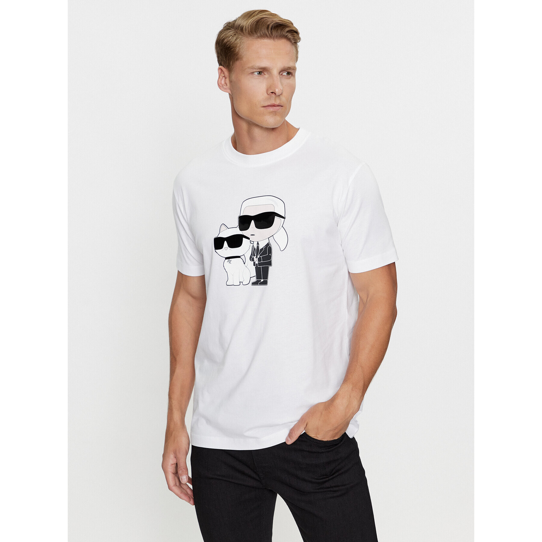 KARL LAGERFELD Póló 755061 534241 Fehér Regular Fit - Pepit.hu