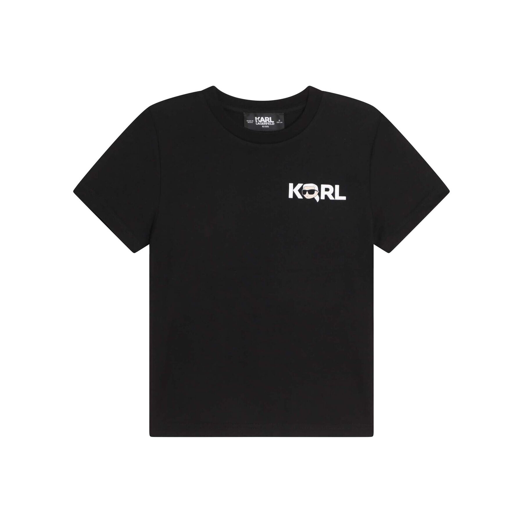 Karl Lagerfeld Kids Póló Z25394 S Fekete Regular Fit - Pepit.hu