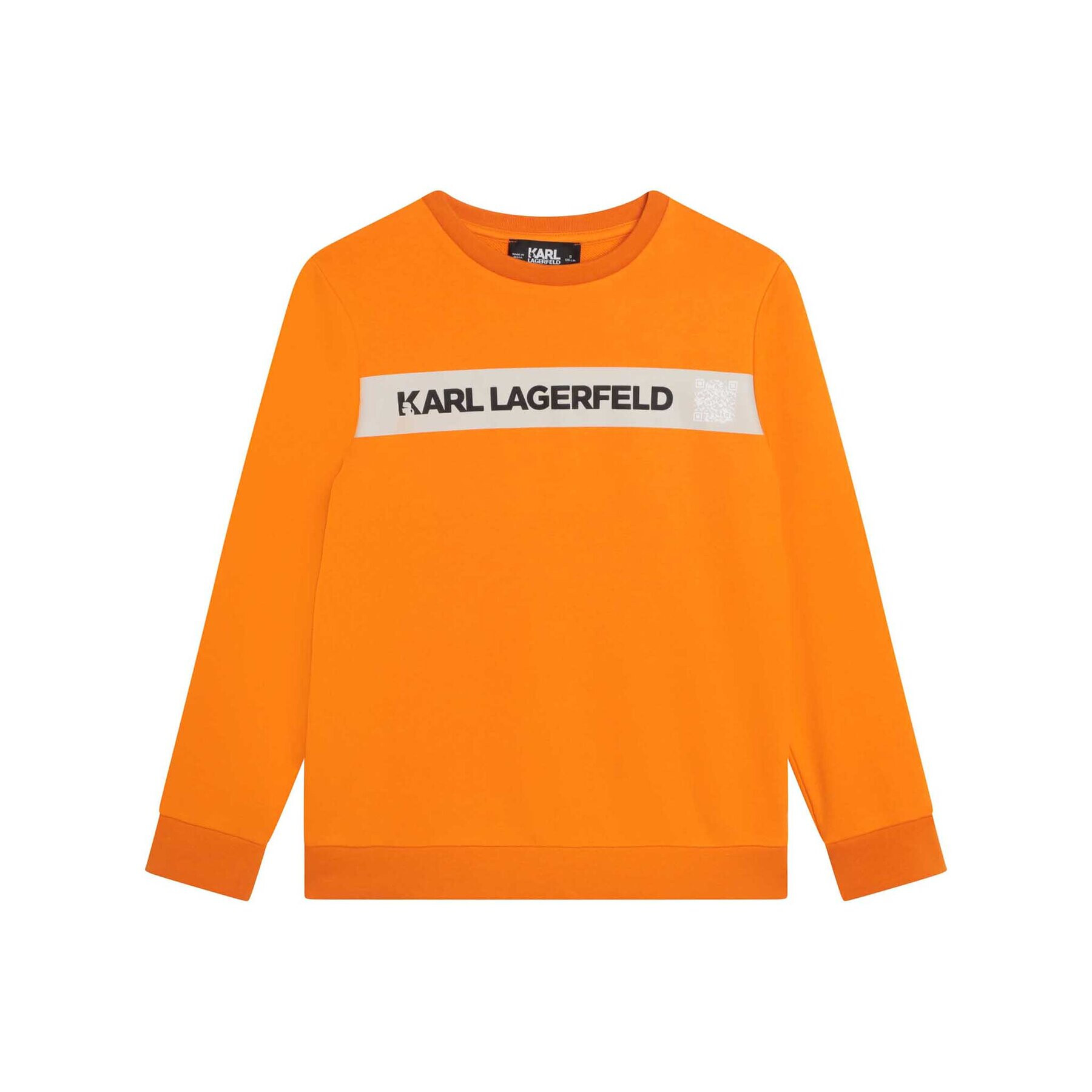 Karl Lagerfeld Kids Pulóver Z25402 D Narancssárga Regular Fit - Pepit.hu