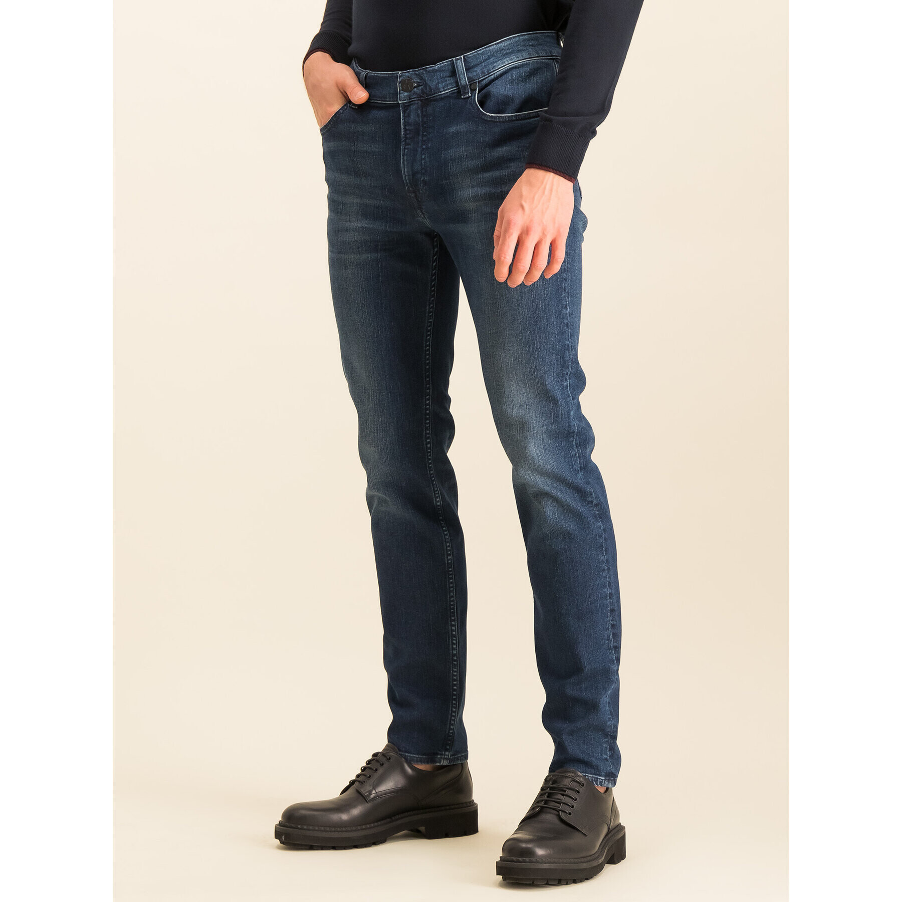 KARL LAGERFELD Slim Fit farmer 265801 592835 Sötétkék Slim Fit - Pepit.hu