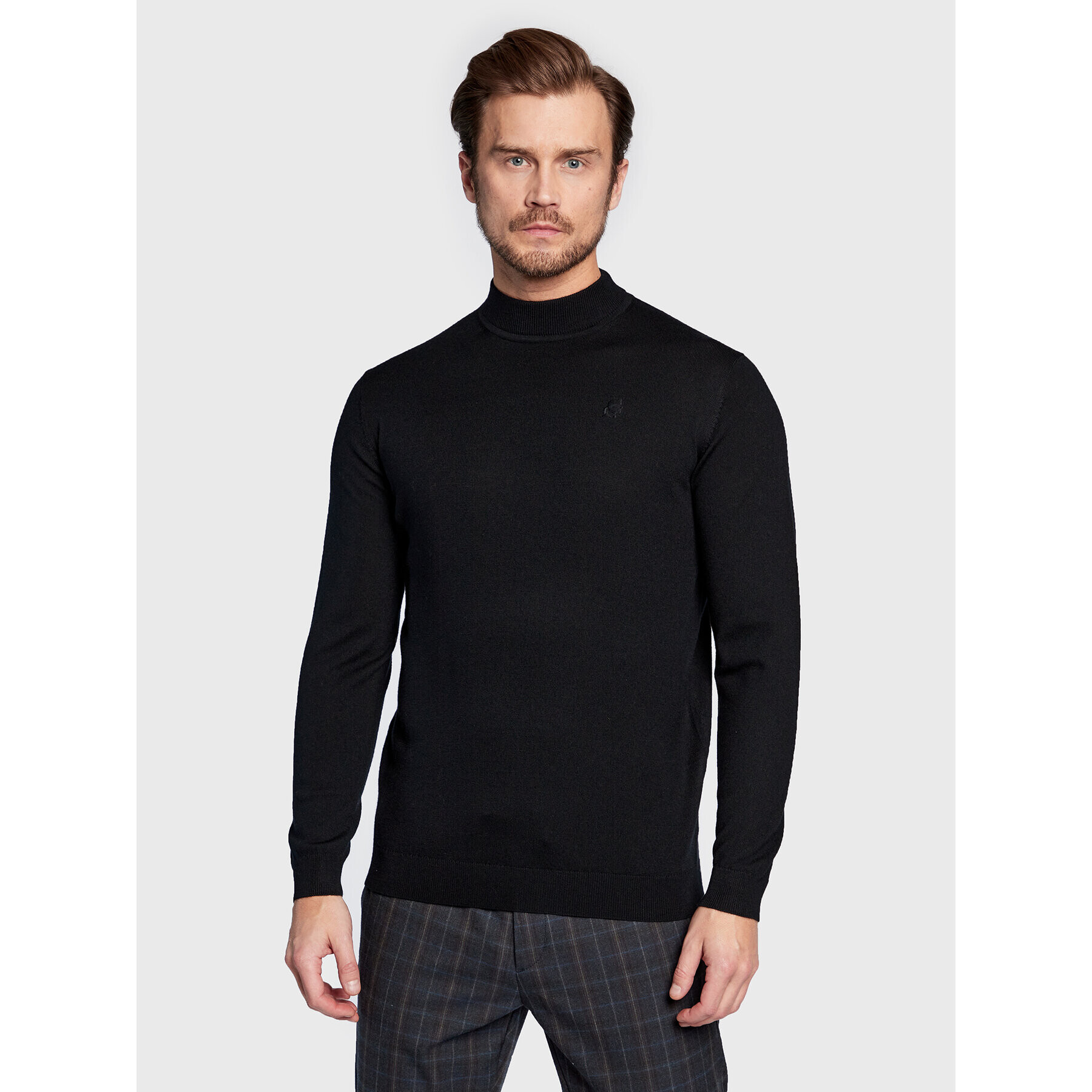 KARL LAGERFELD Sweater 655002 524399 Fekete Regular Fit - Pepit.hu