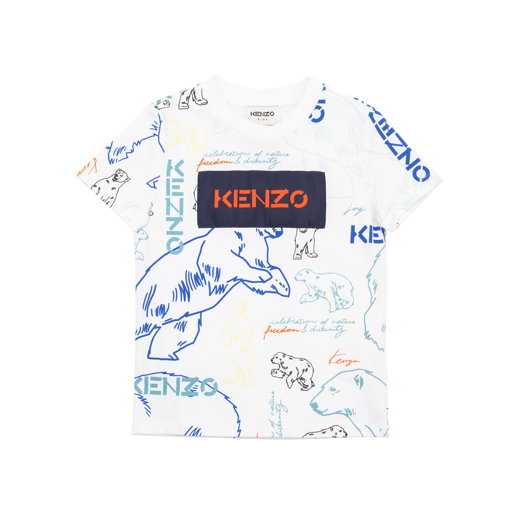 Kenzo Kids Póló K25660 D Fehér Regular Fit - Pepit.hu