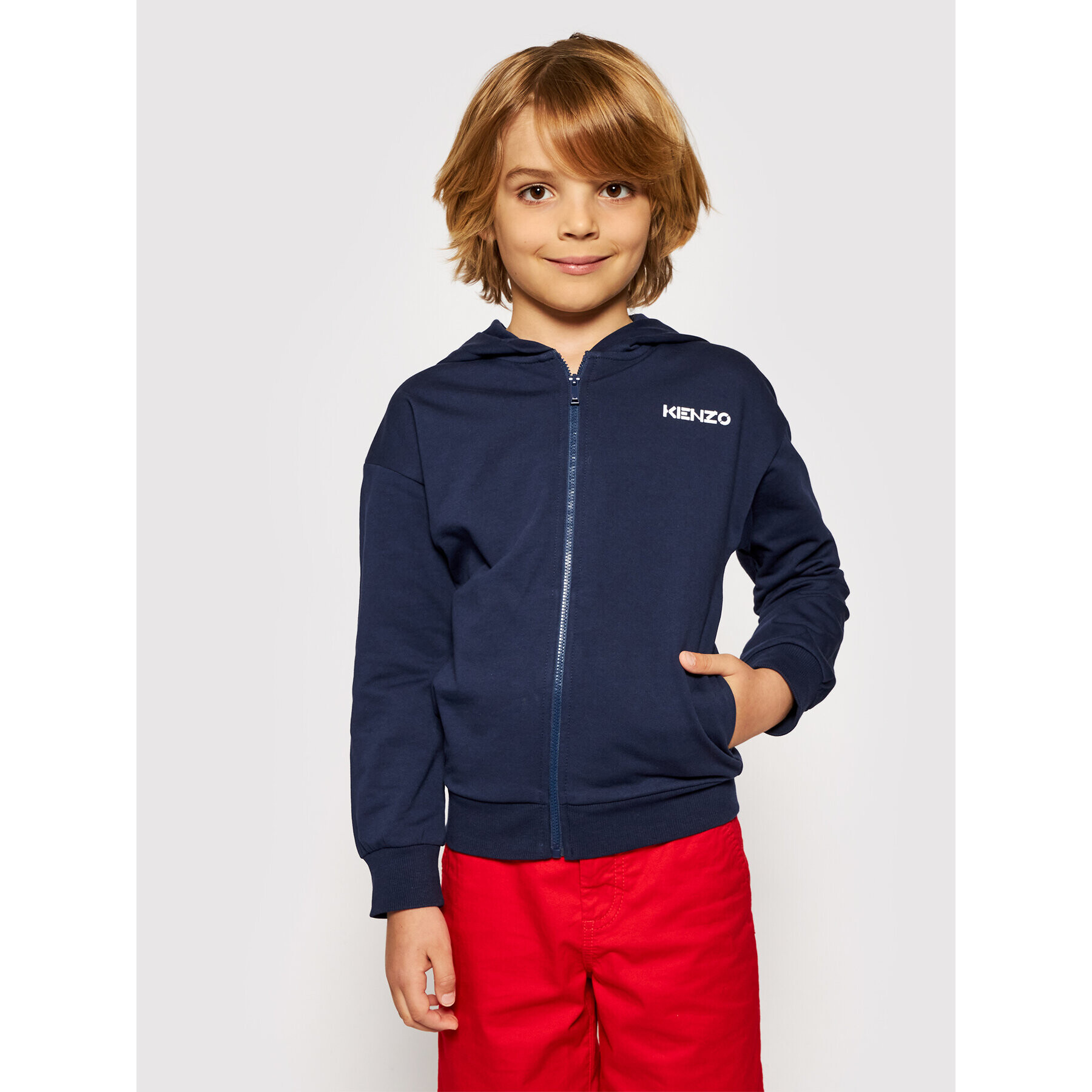 Kenzo Kids Pulóver K15051 S Sötétkék Regular Fit - Pepit.hu