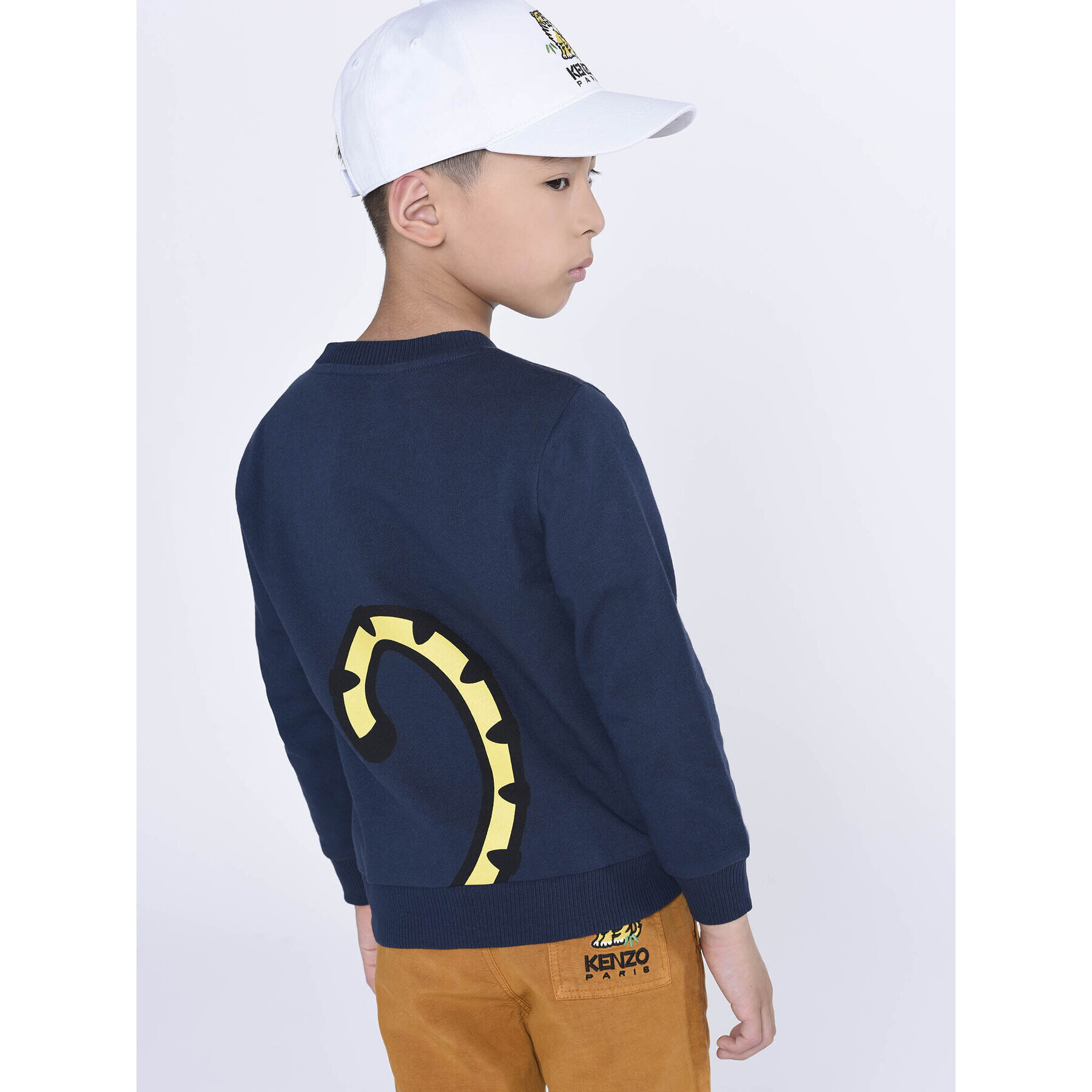 Kenzo Kids Pulóver K25758 S Sötétkék Regular Fit - Pepit.hu