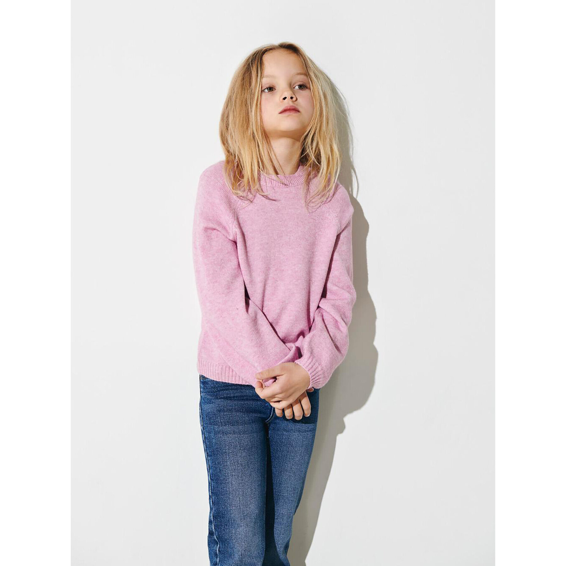 Kids ONLY Sweater Lesly 15246166 Rózsaszín Regular Fit - Pepit.hu