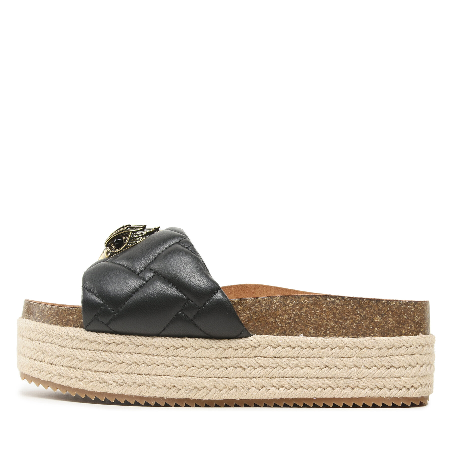 Kurt Geiger Espadrilles Kensington Flatform 9789400109 Fekete - Pepit.hu