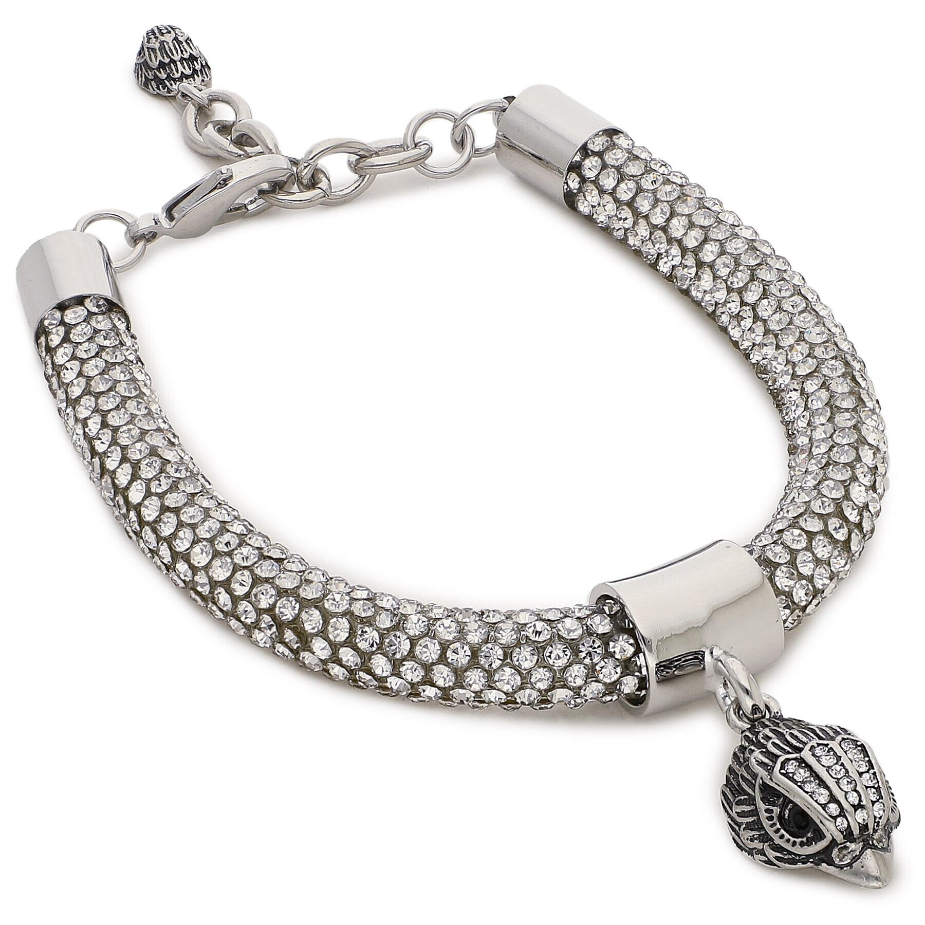 Kurt Geiger Karkötő Crystal Rope Bracelet 9636863999 Ezüst - Pepit.hu