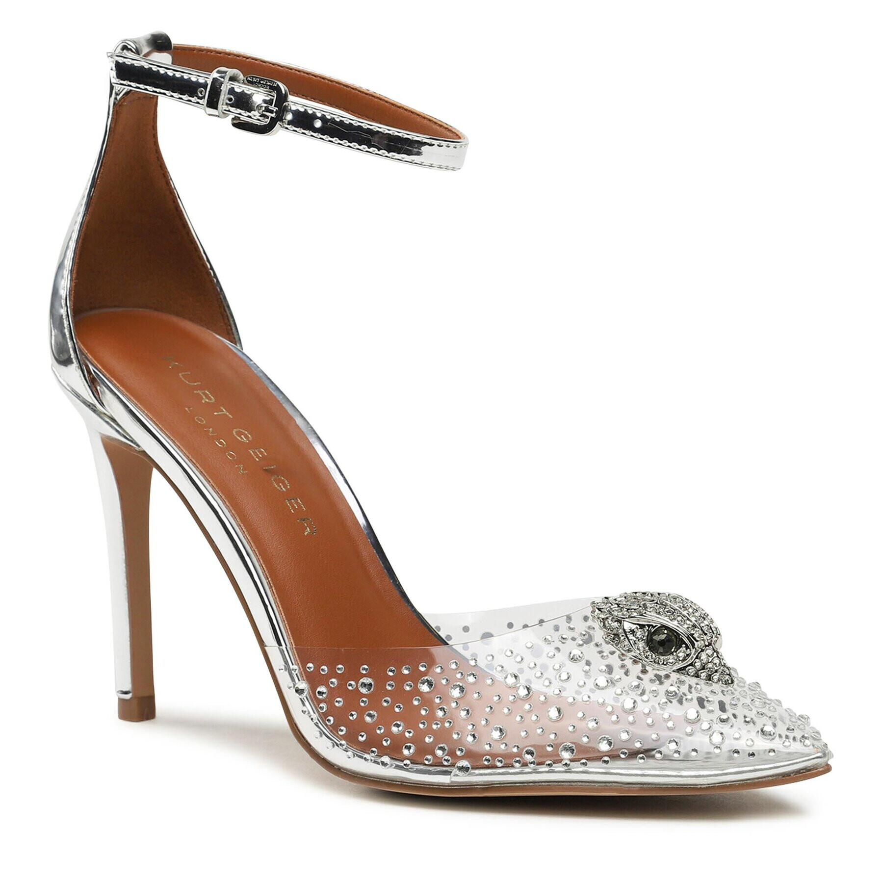 Kurt Geiger Magassarkú 225-Crystal Vinyl 9989663999 Ezüst - Pepit.hu