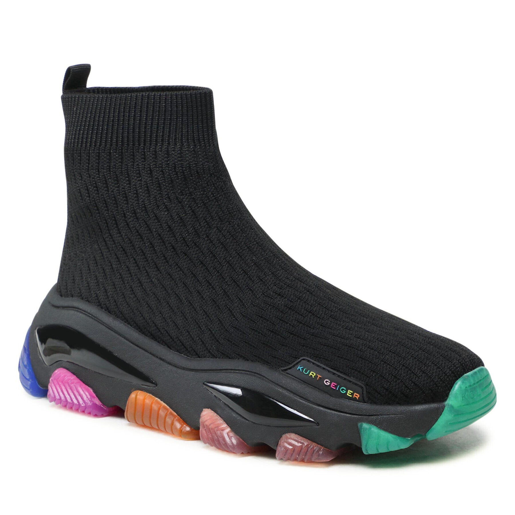 Kurt Geiger Sportcipő Lettie Knit Sock 7289405609 Fekete - Pepit.hu