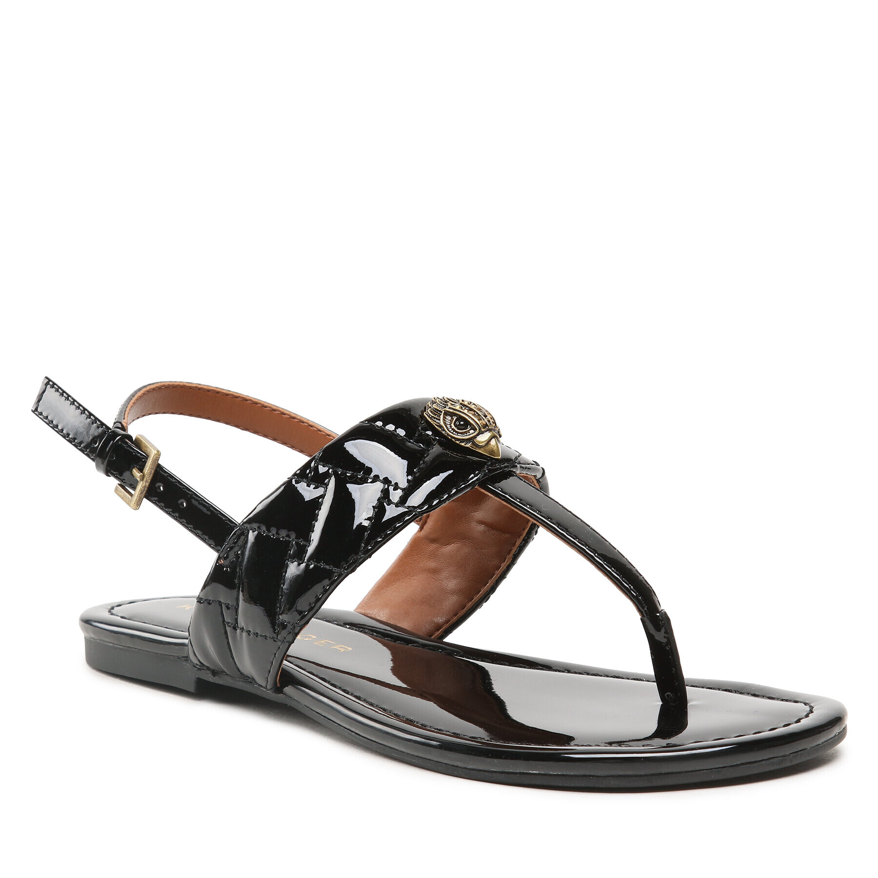 Kurt Geiger Szandál Kensington T-Bar Sling 9797000309 Fekete - Pepit.hu