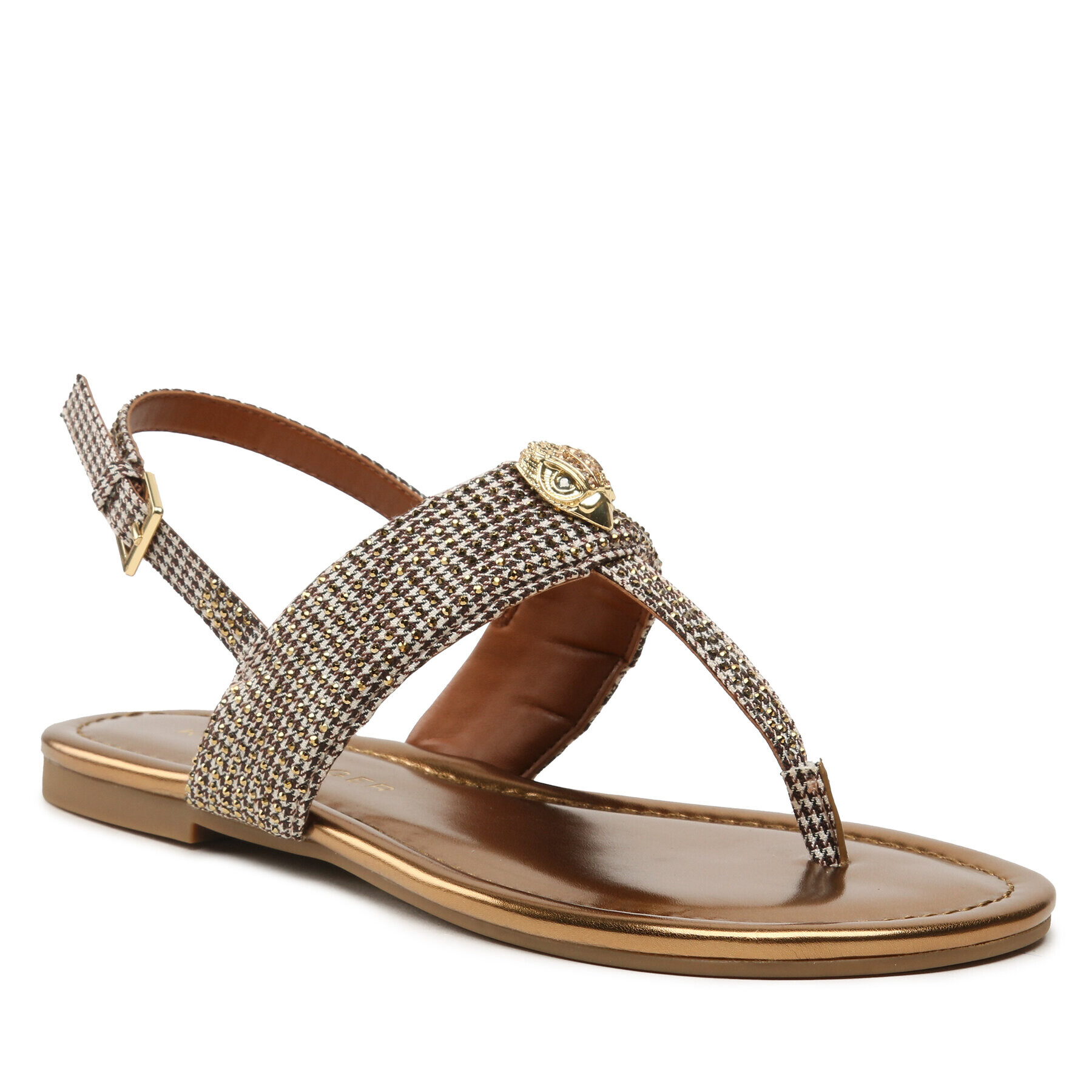 Kurt Geiger Szandál Kensington T-Bar Sling 9797040609 Fehér - Pepit.hu