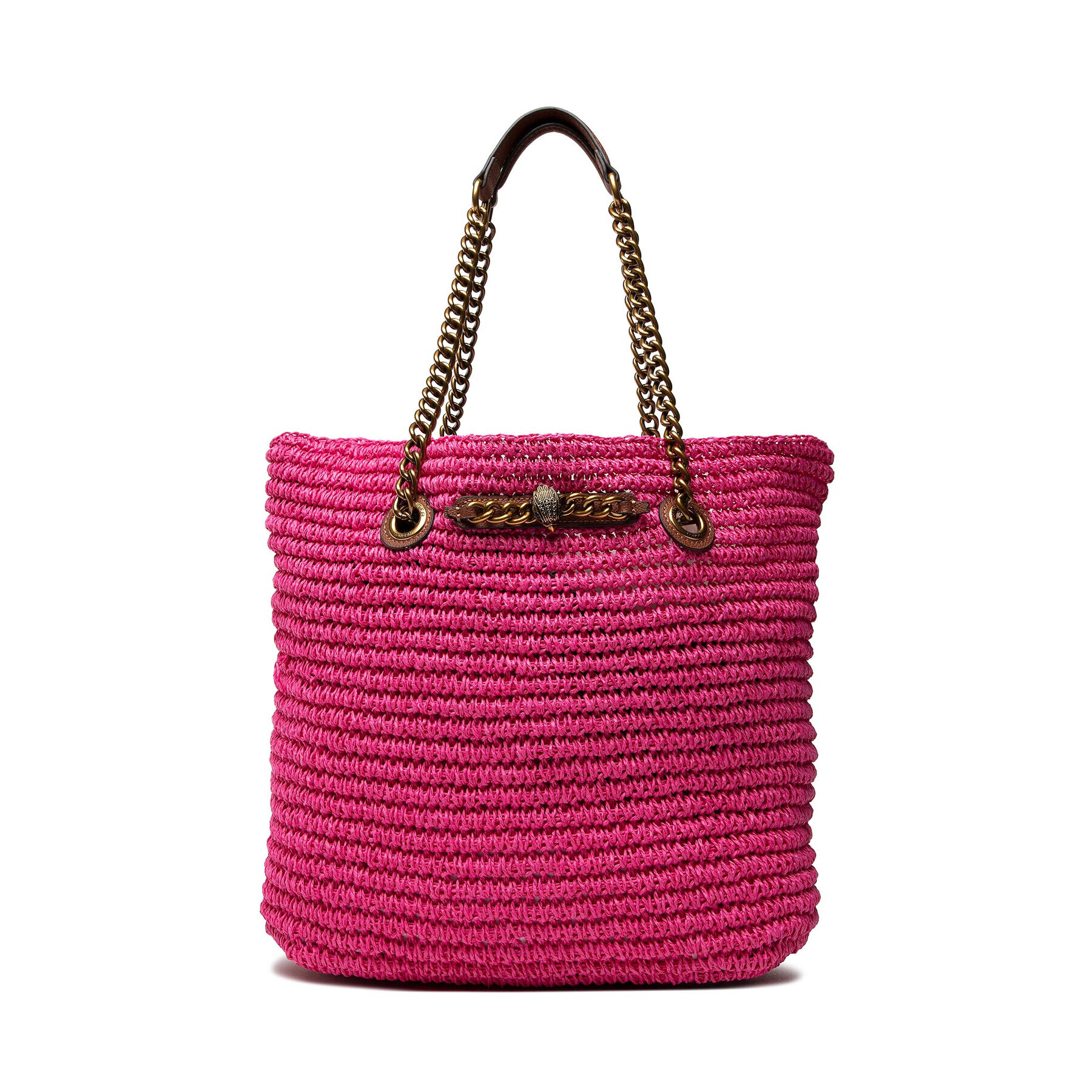 Kurt Geiger Táska Chelsea Raffia Tote 4104698999 Rózsaszín - Pepit.hu