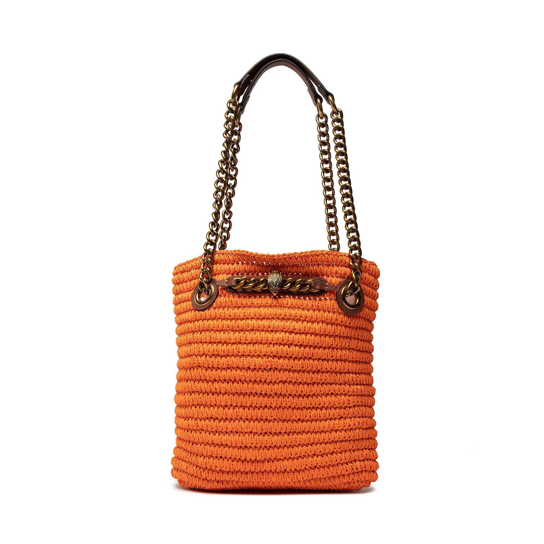 Kurt Geiger Táska Chelsea Sm Raffia Tote 7387791999 Narancssárga - Pepit.hu