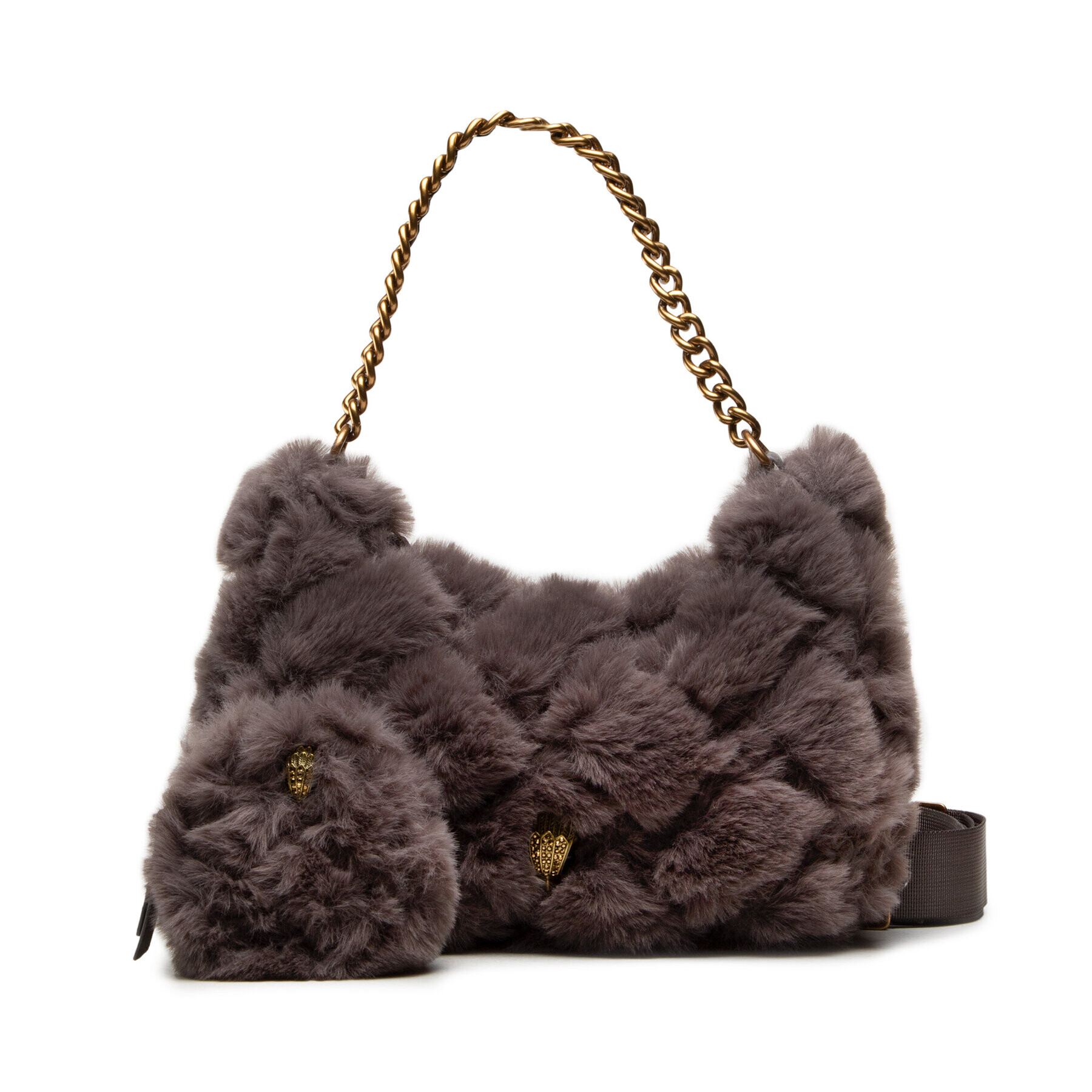 Kurt Geiger Táska Faux Fur Multi Cross Body 9316820999 Szürke - Pepit.hu