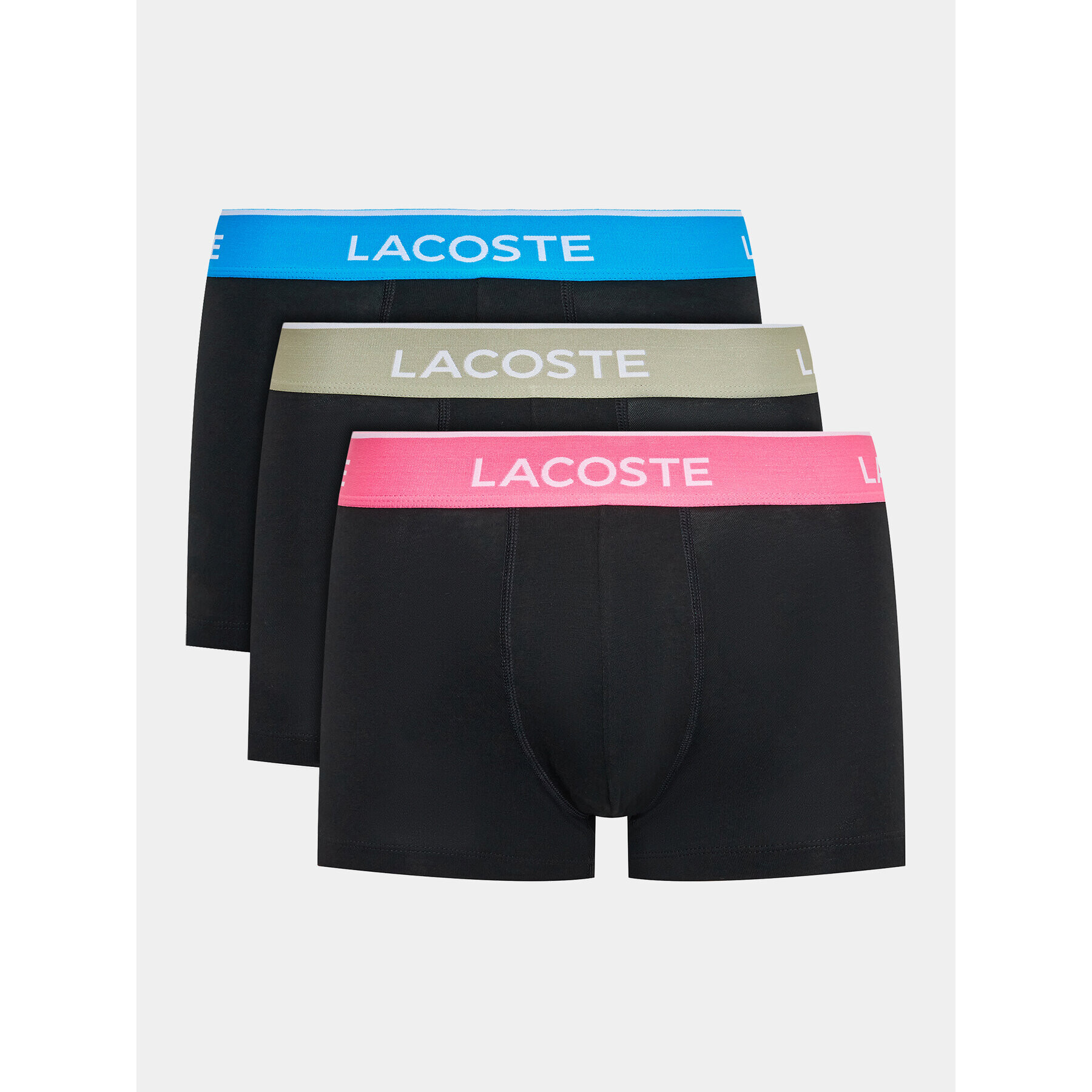 Lacoste 3 darab boxer 5H3401 Fekete - Pepit.hu