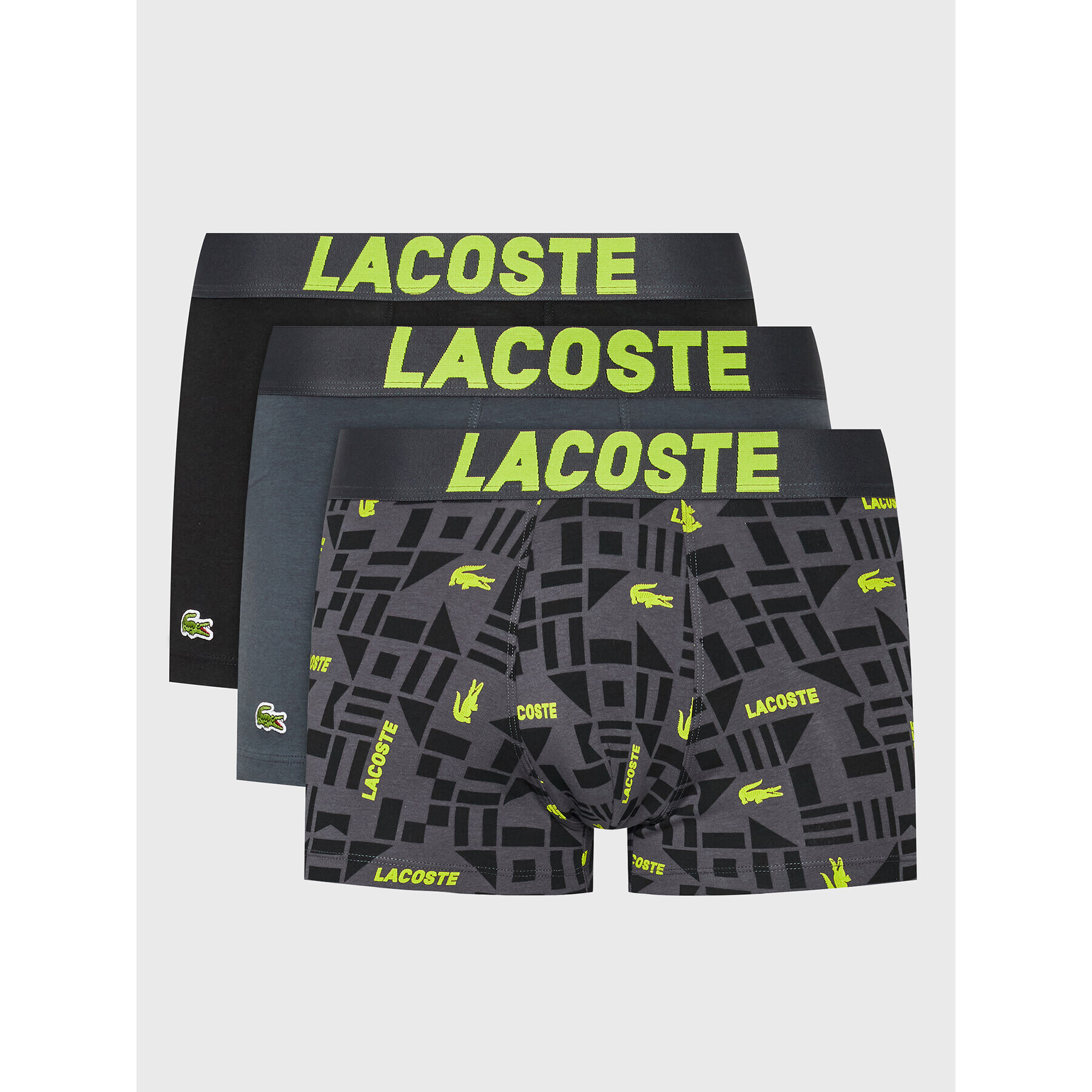 Lacoste 3 darab boxer 5H9956 Szürke - Pepit.hu