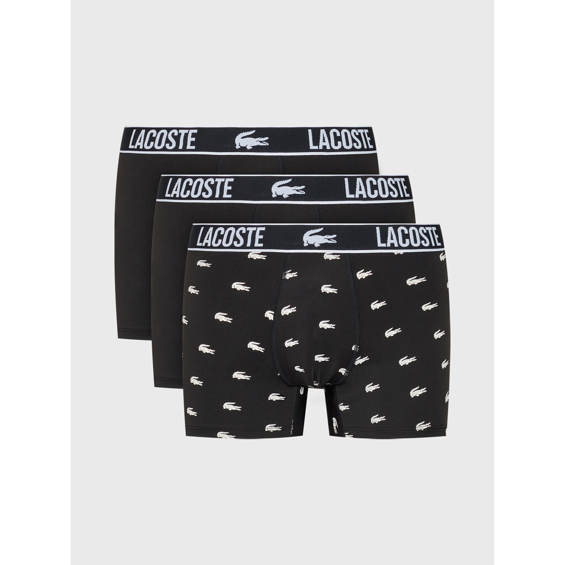 Lacoste 3 darab boxer 5H9972 Fekete - Pepit.hu