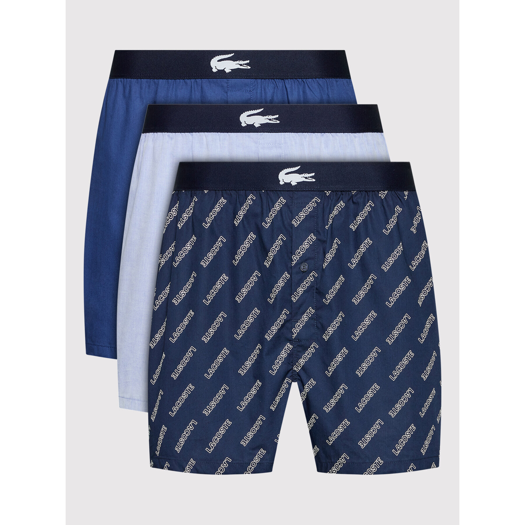 Lacoste 3 darab boxer 7H1755 Sötétkék - Pepit.hu