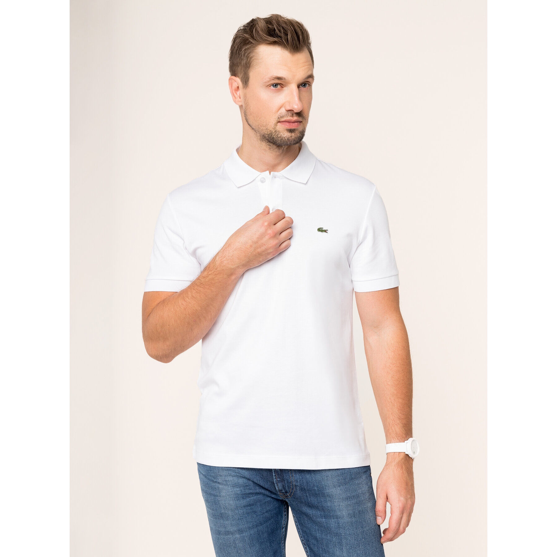 Lacoste Pólóing DH2050 Fehér Regular Fit - Pepit.hu