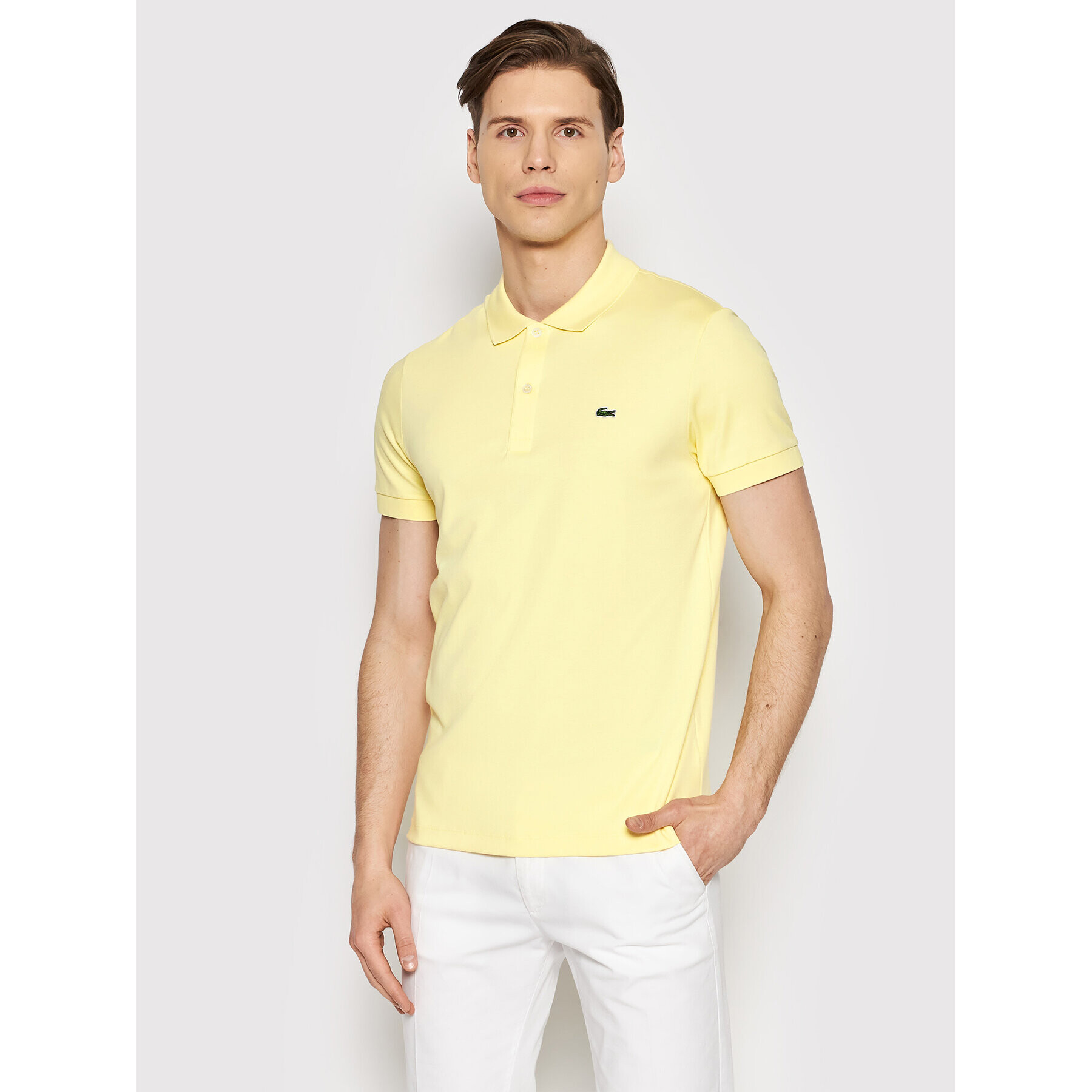 Lacoste Pólóing DH2050 Sárga Regular Fit - Pepit.hu