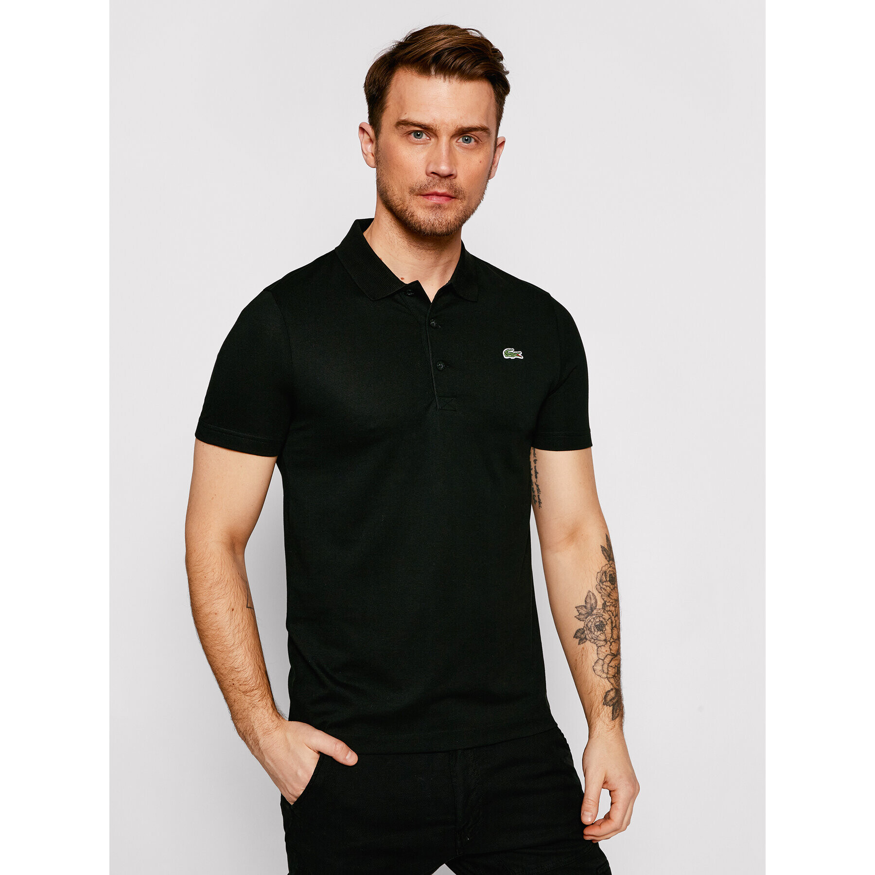 Lacoste Pólóing DH2881 Fekete Regular Fit - Pepit.hu