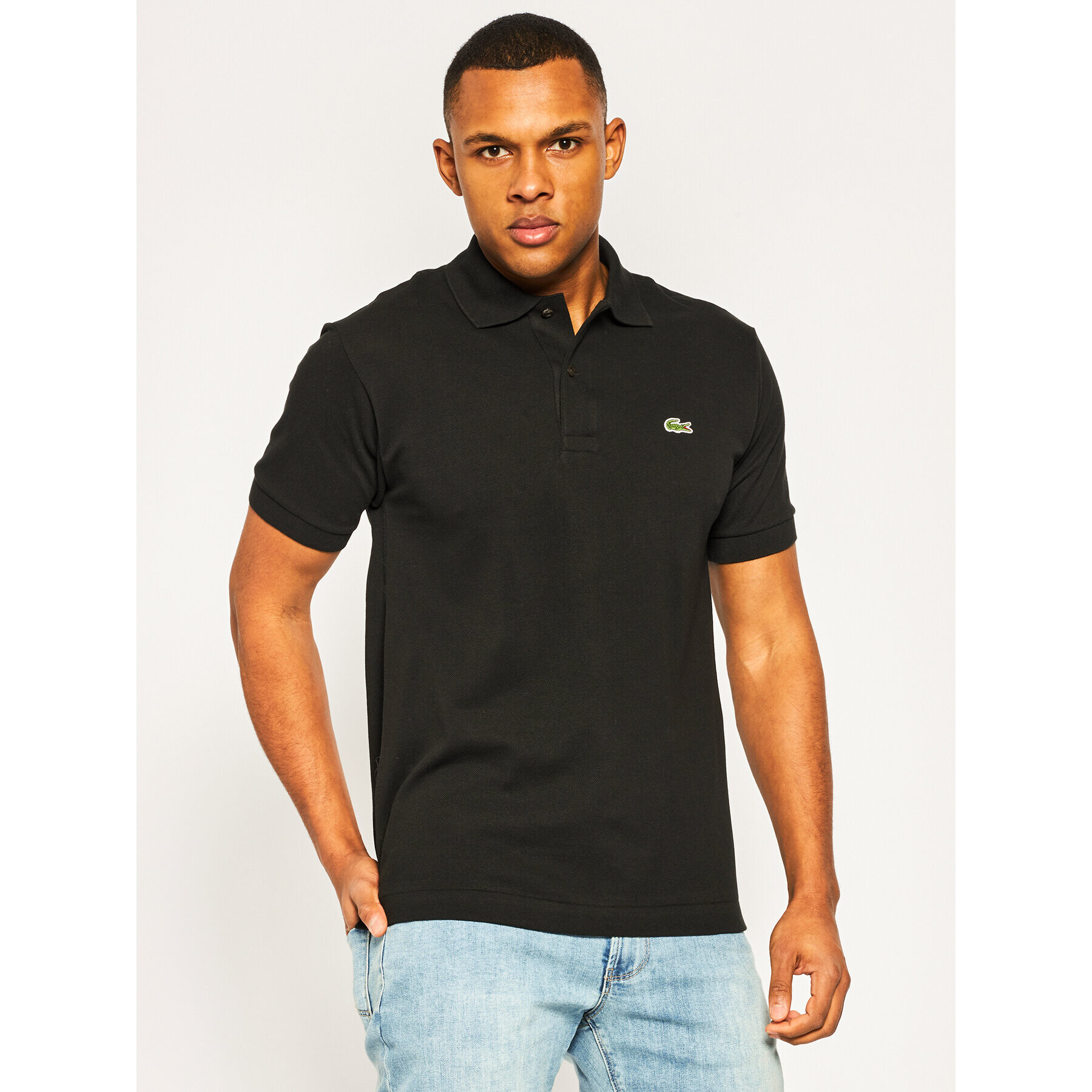 Lacoste Pólóing L1212 Fekete Classic Fit - Pepit.hu