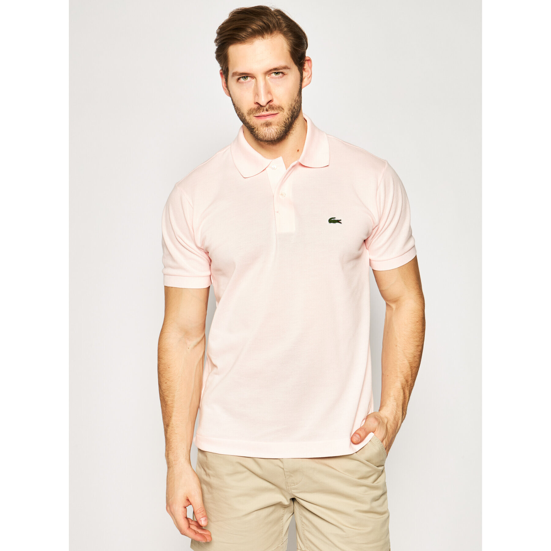 Lacoste Pólóing L1212 Rózsaszín Classic Fit - Pepit.hu