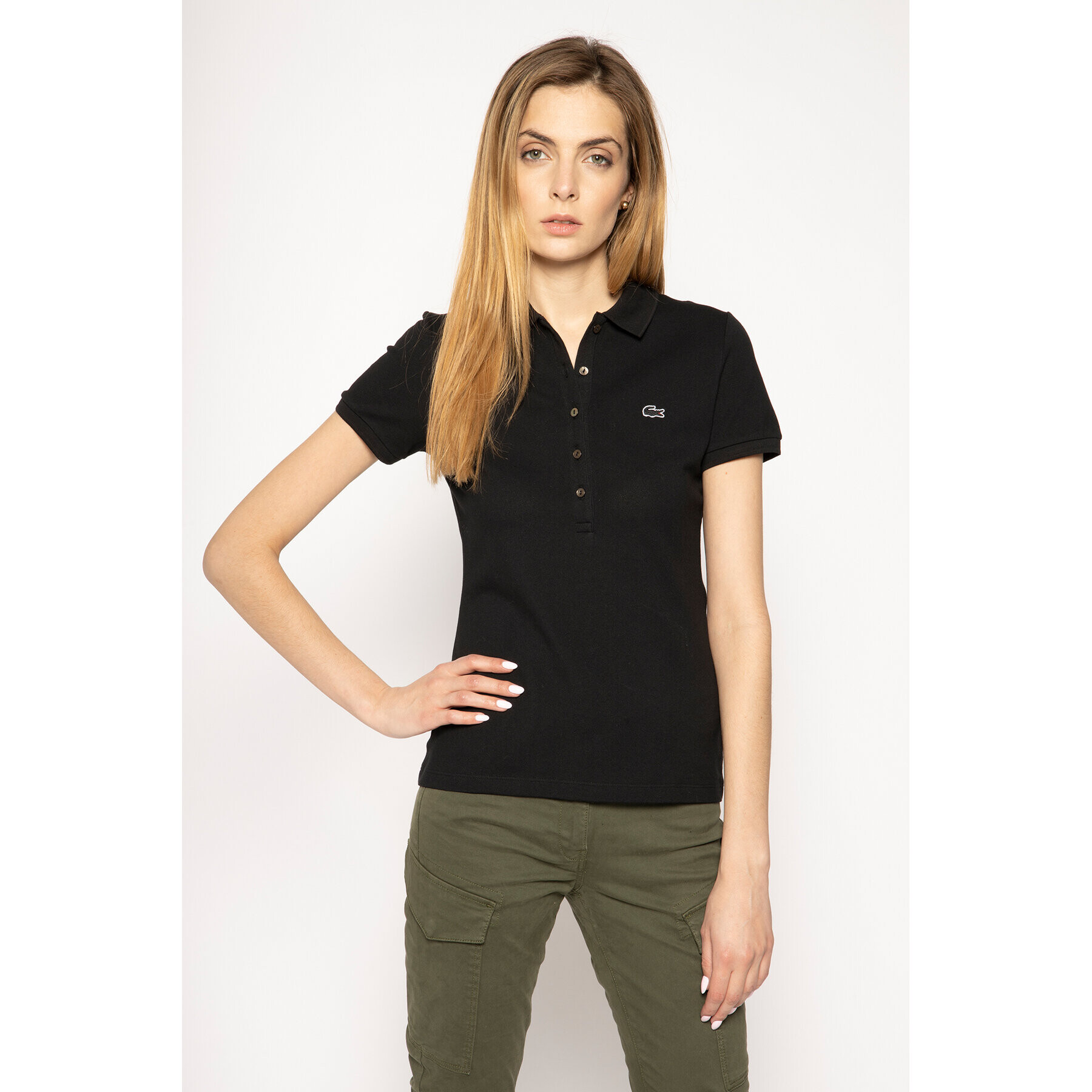 Lacoste Pólóing PF7845 Fekete Slim Fit - Pepit.hu