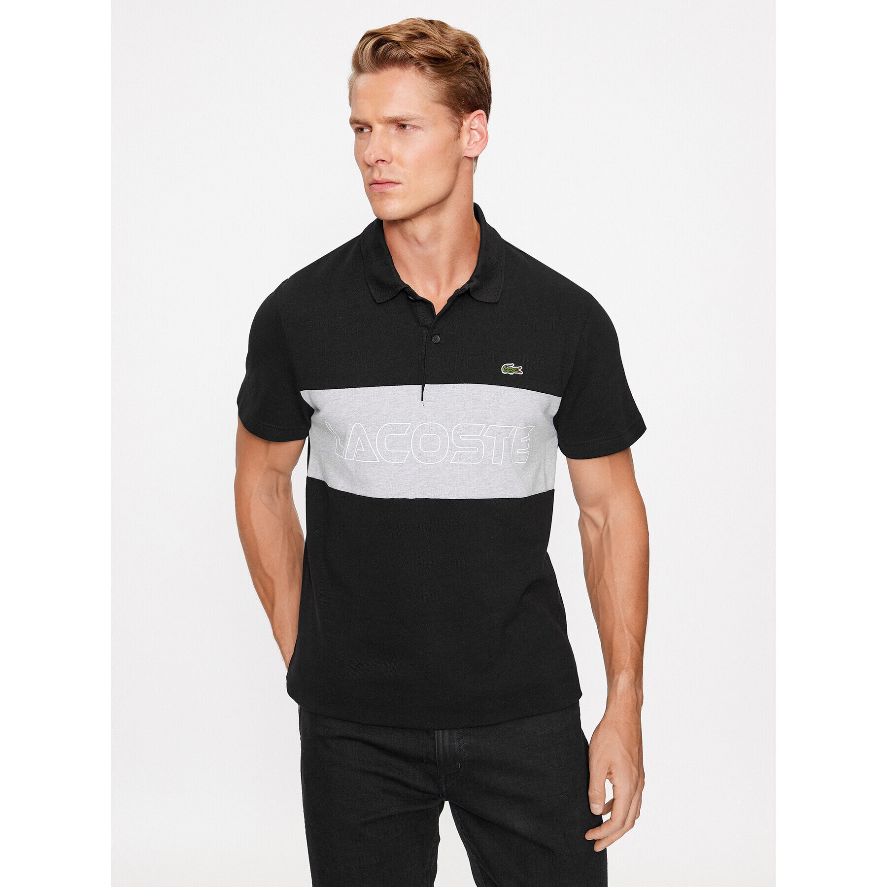 Lacoste Pólóing PH1470 Fekete Regular Fit - Pepit.hu