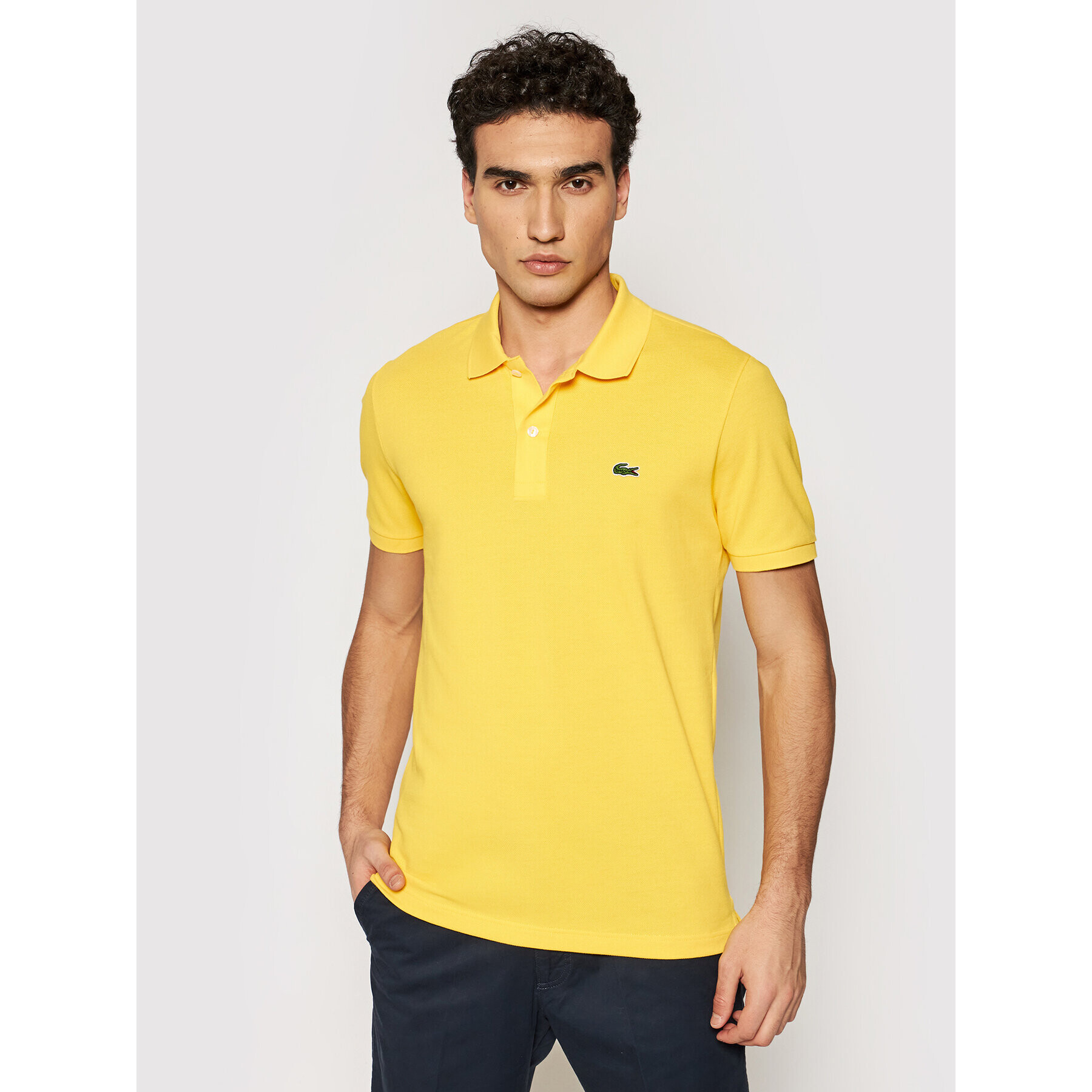 Lacoste Pólóing PH4012 Sárga Slim Fit - Pepit.hu