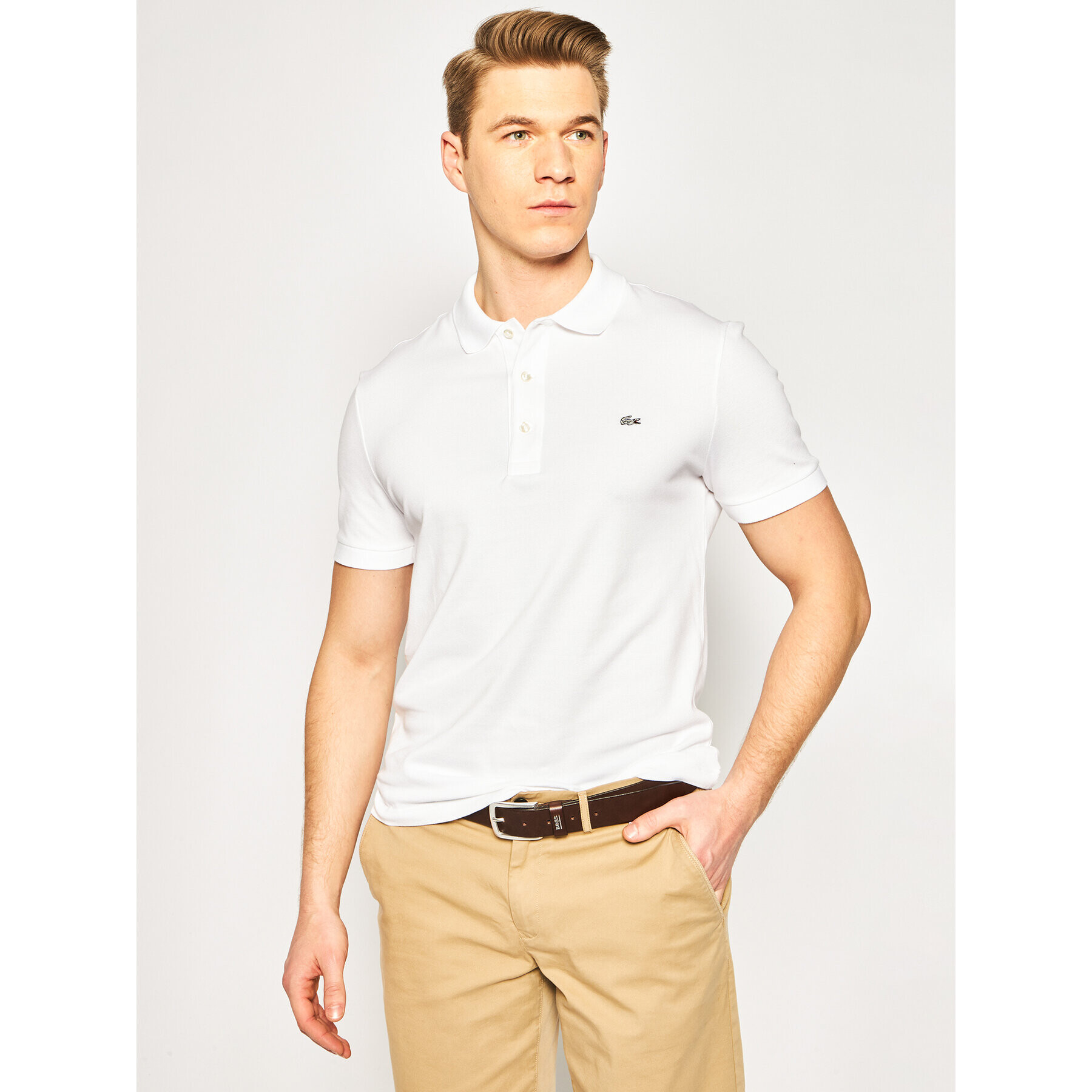 Lacoste Pólóing PH4014 Fehér Slim Fit - Pepit.hu