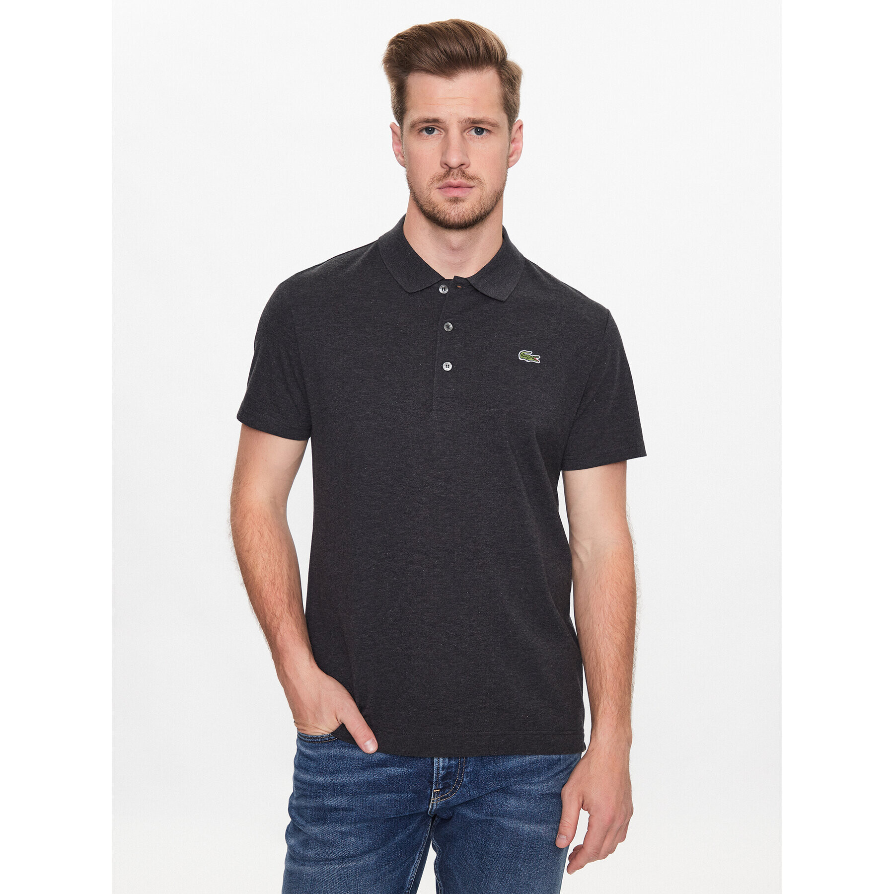 Lacoste Pólóing YH4801 Fekete Regular Fit - Pepit.hu