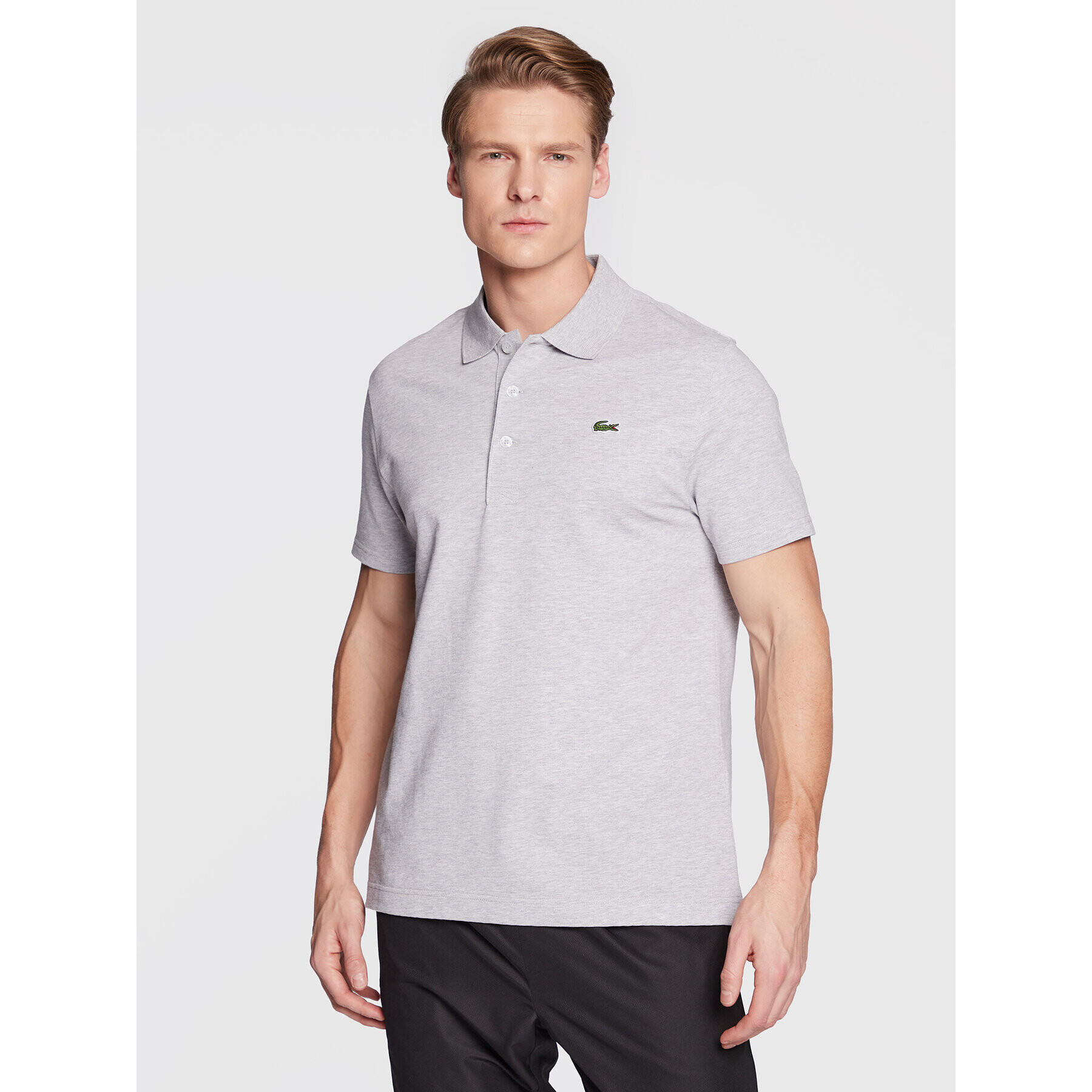 Lacoste Pólóing YH4801 Szürke Slim Fit - Pepit.hu