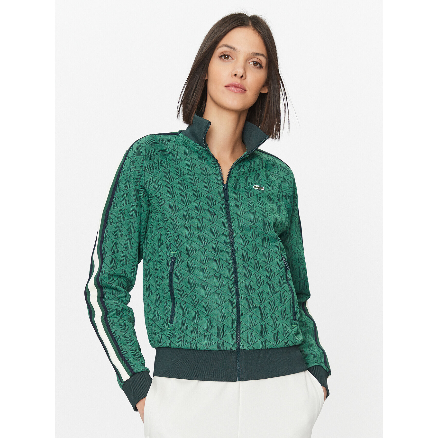 Lacoste Pulóver SF0856 Zöld Regular Fit - Pepit.hu