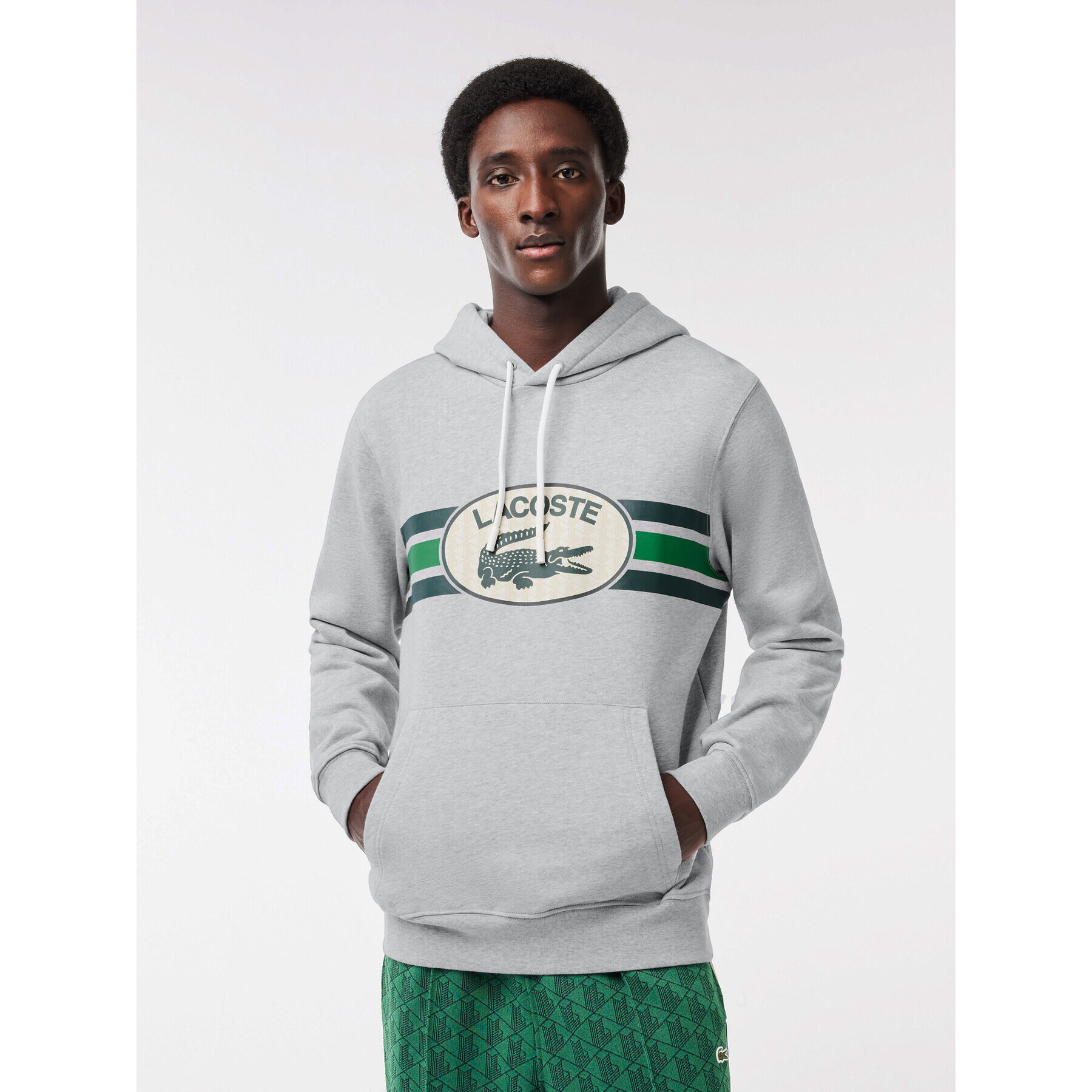 Lacoste Pulóver SH1413 Szürke Regular Fit - Pepit.hu