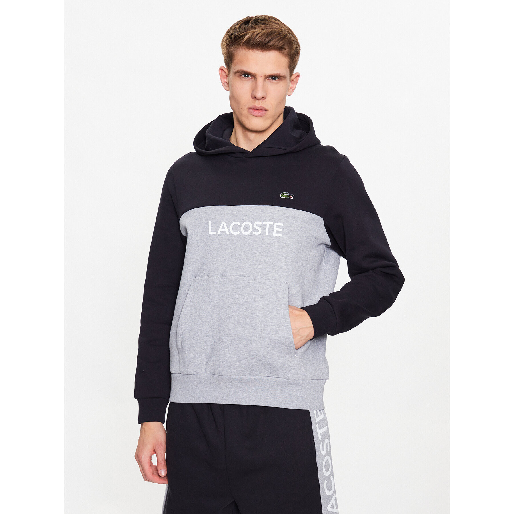 Lacoste Pulóver SH8366 Szürke Regular Fit - Pepit.hu