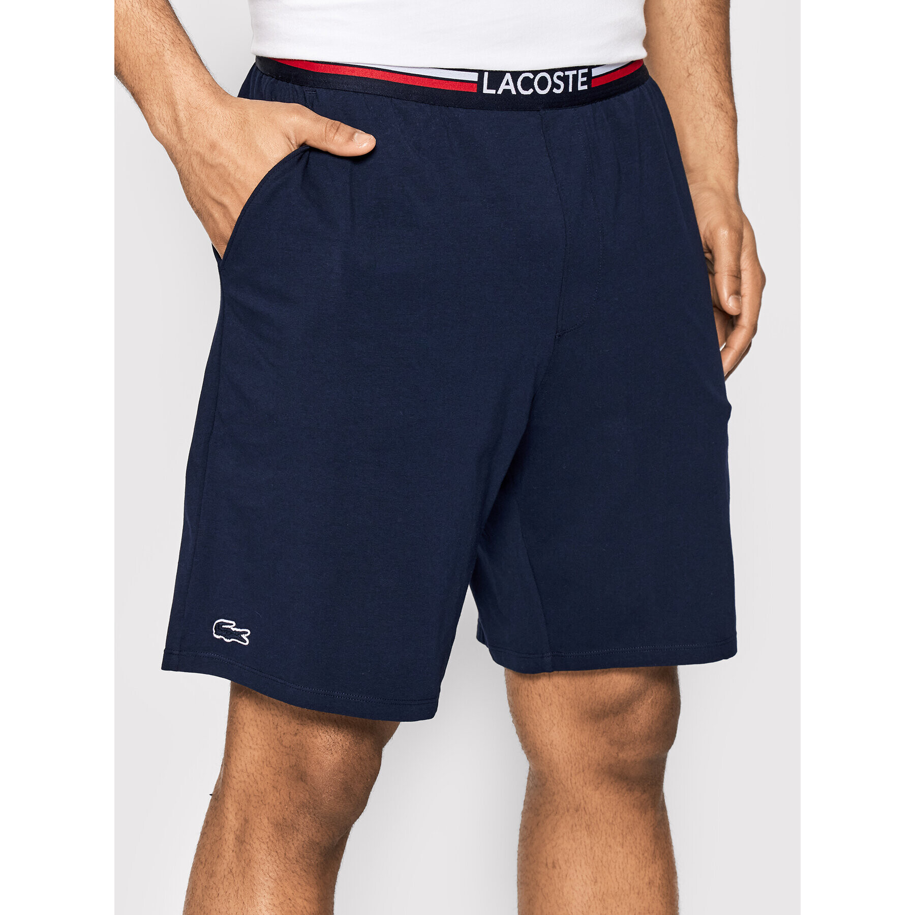 Lacoste Sport rövidnadrág GH3448 Sötétkék Regular Fit - Pepit.hu