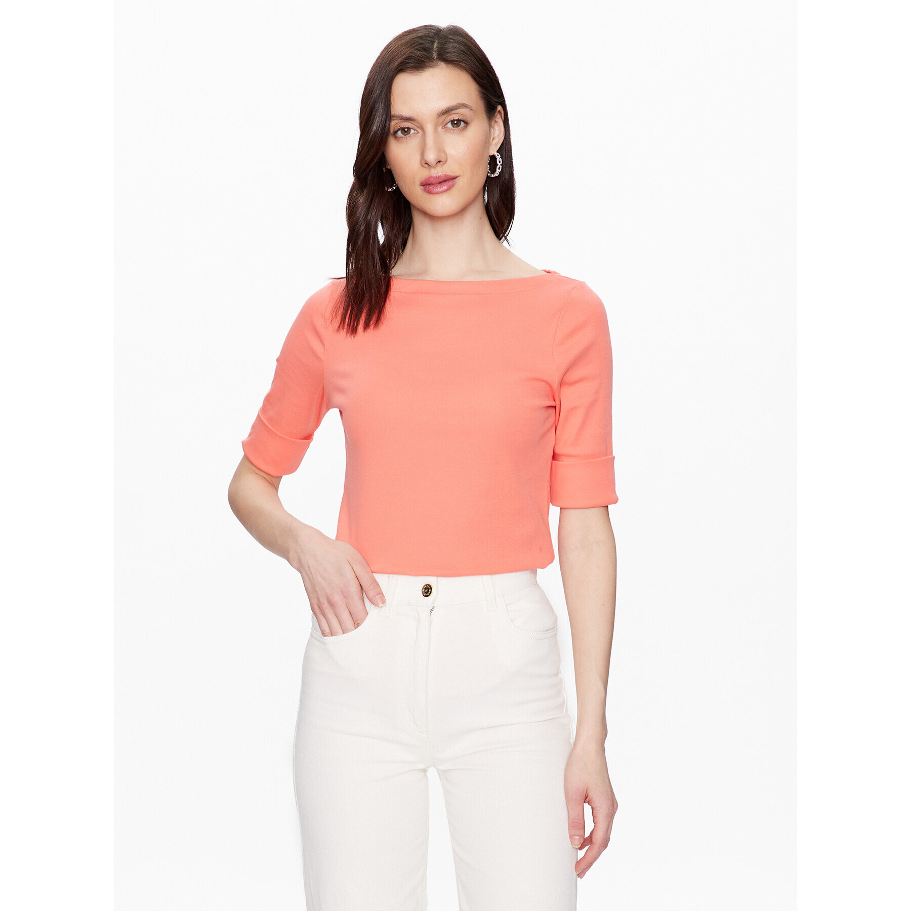 Lauren Ralph Lauren Blúz 200654963153 Narancssárga Regular Fit - Pepit.hu