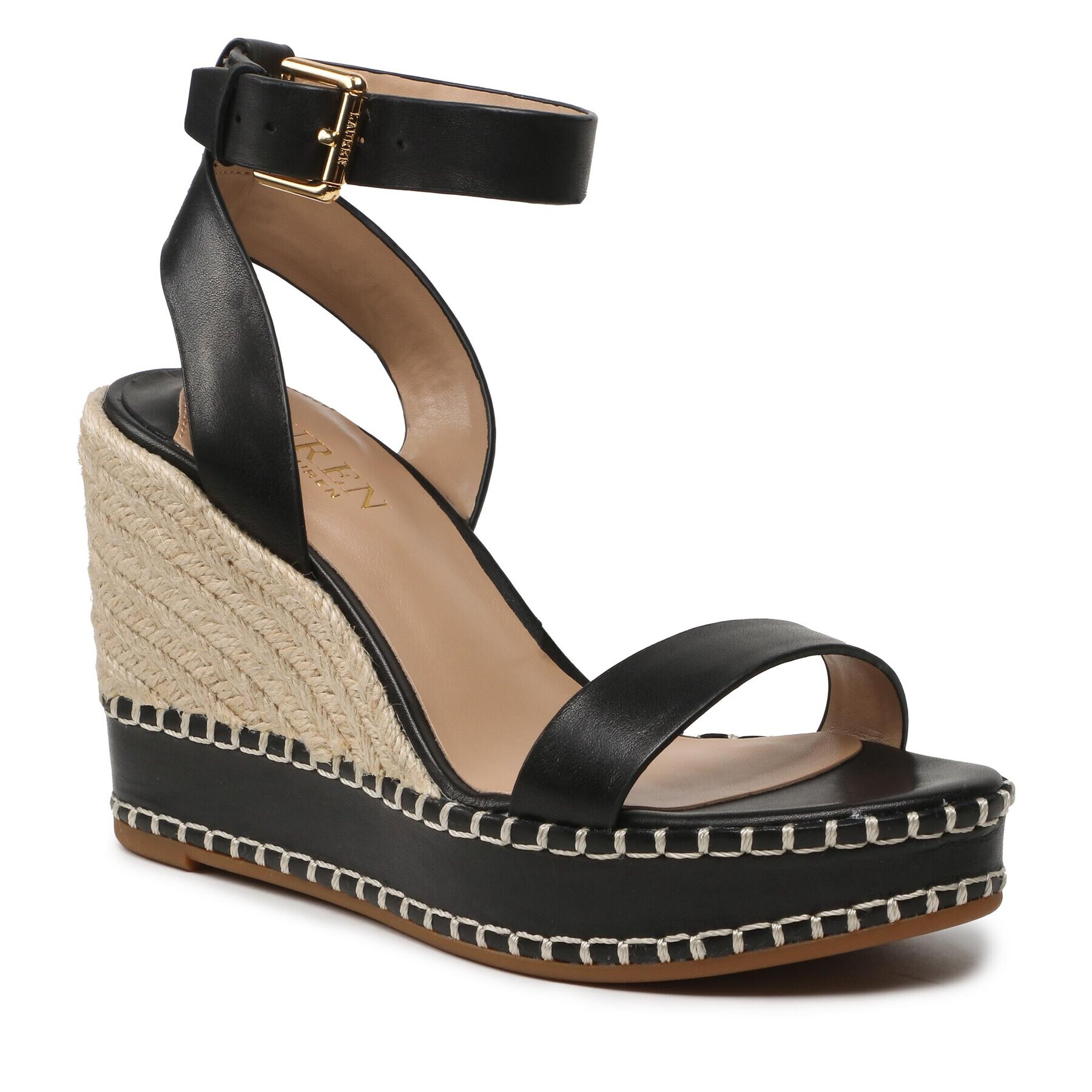 Lauren Ralph Lauren Espadrilles Hilarie 802884124001 Fekete - Pepit.hu