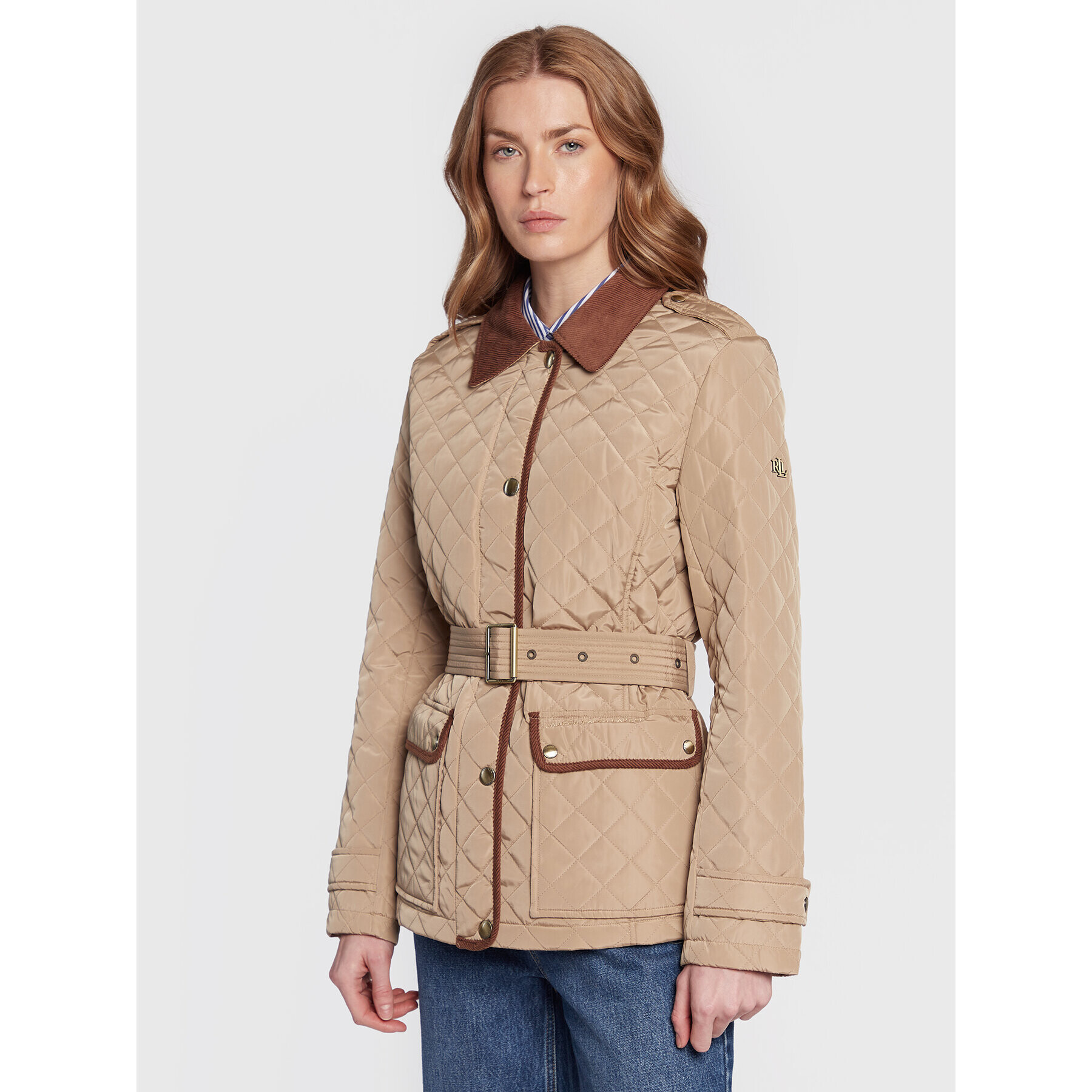 Lauren Ralph Lauren Pehelykabát 297876477004 Bézs Regular Fit - Pepit.hu