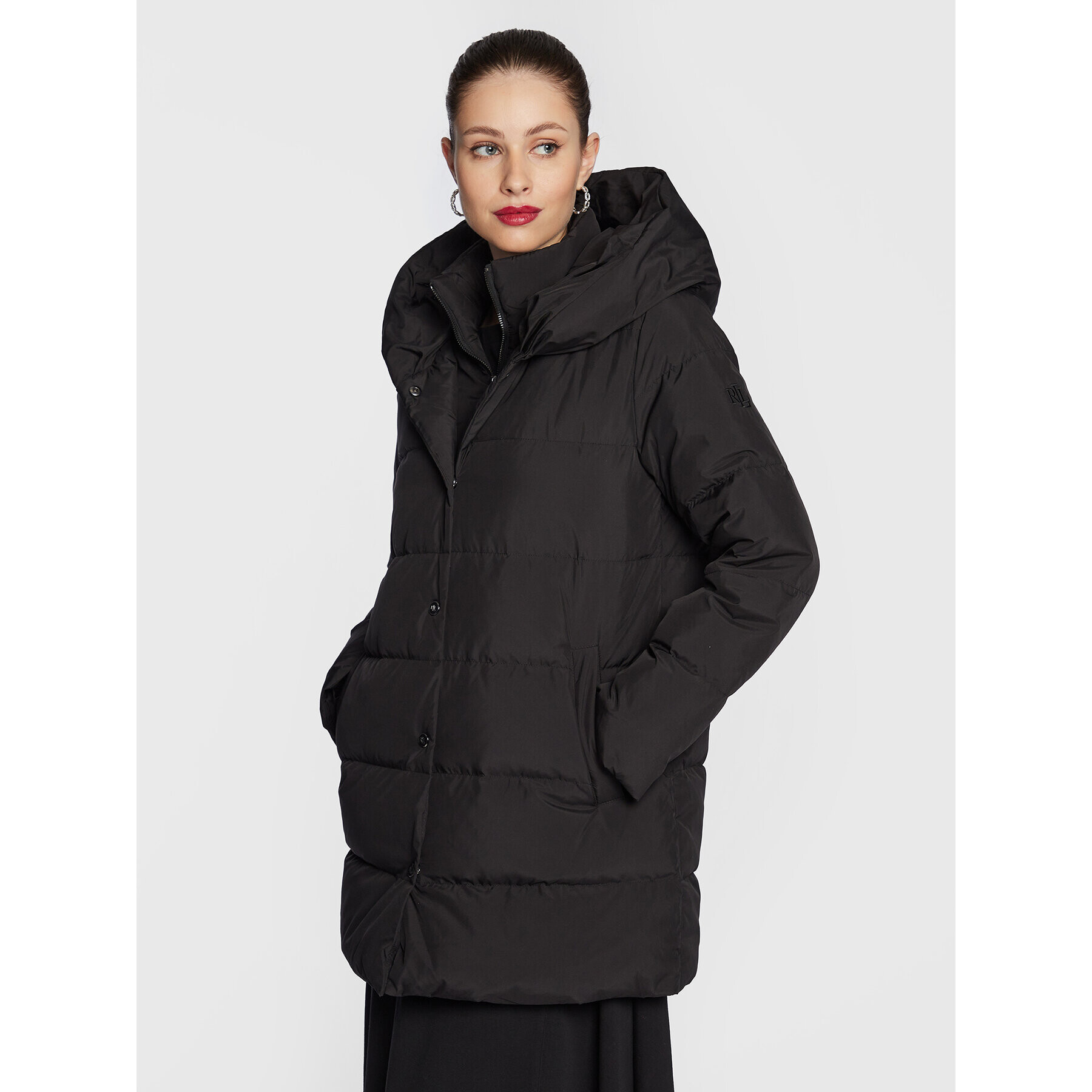 Lauren Ralph Lauren Pehelykabát 297891250 Fekete Regular Fit - Pepit.hu