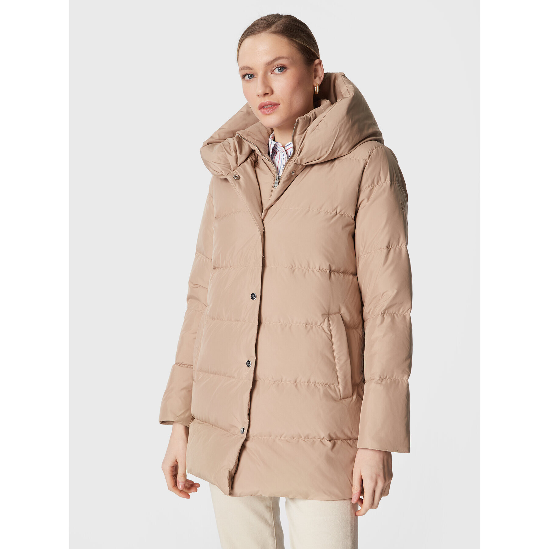 Lauren Ralph Lauren Pehelykabát 297891250002 Bézs Regular Fit - Pepit.hu