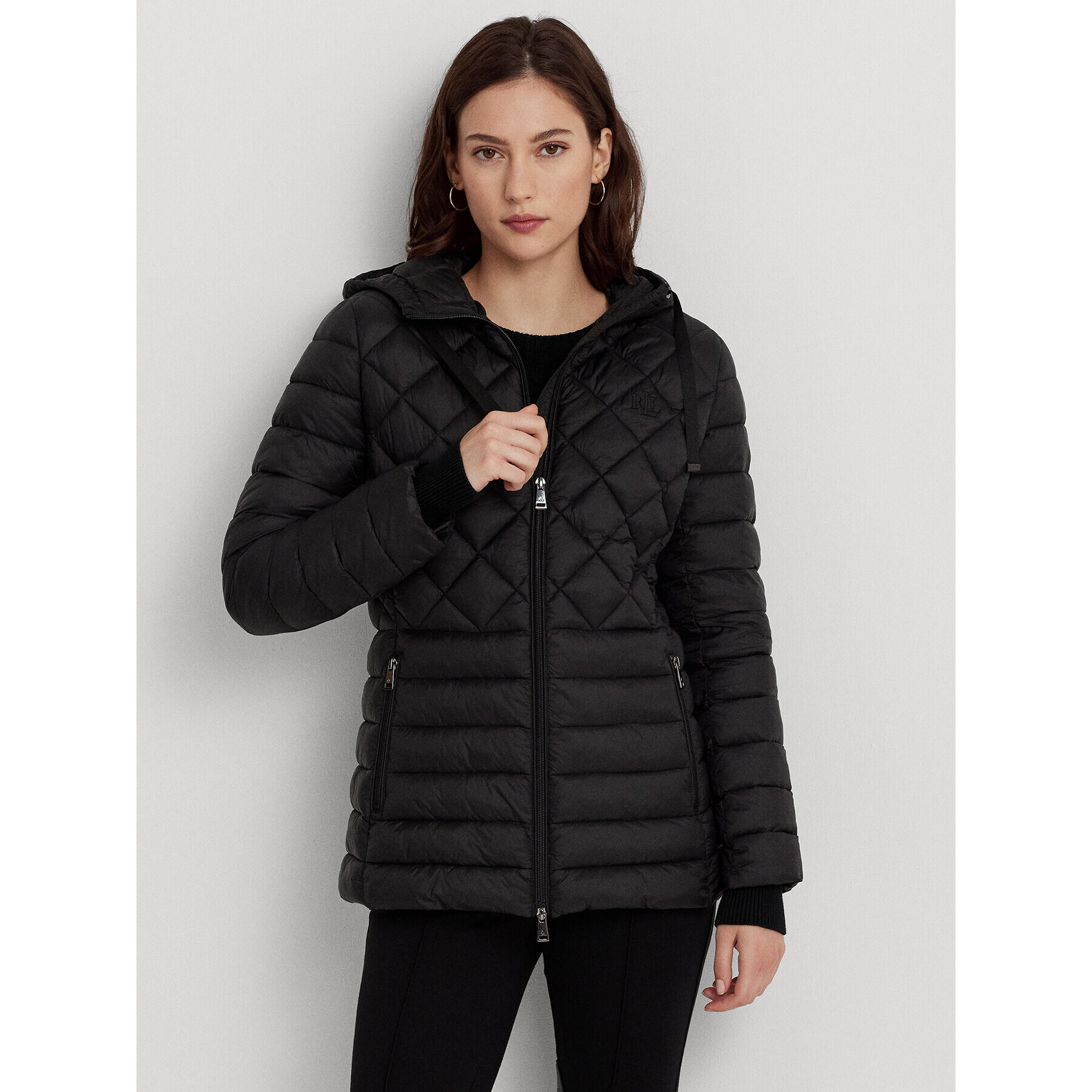 Lauren Ralph Lauren Pehelykabát 297918581003 Fekete Regular Fit - Pepit.hu