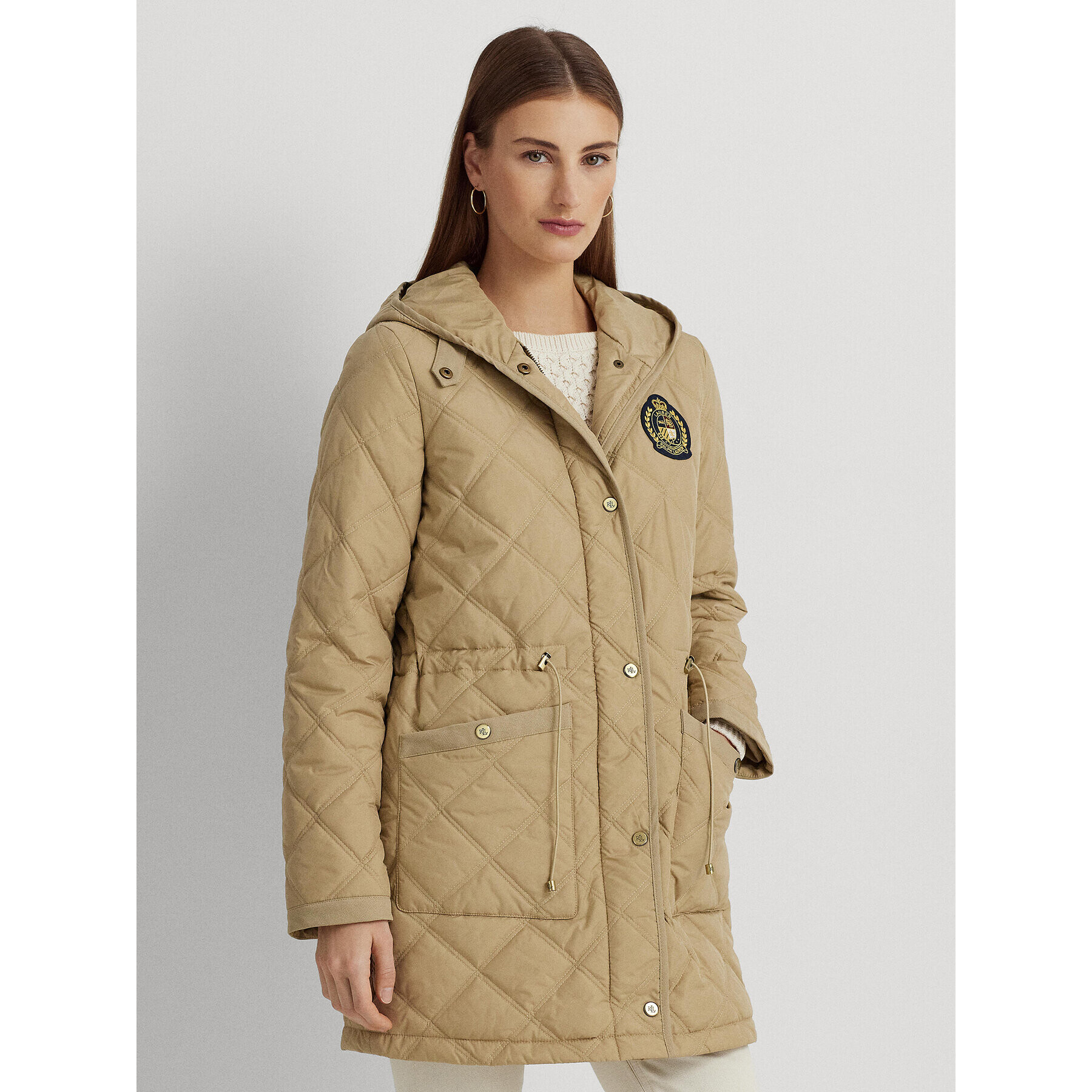 Lauren Ralph Lauren Pehelykabát 297918587001 Bézs Regular Fit - Pepit.hu