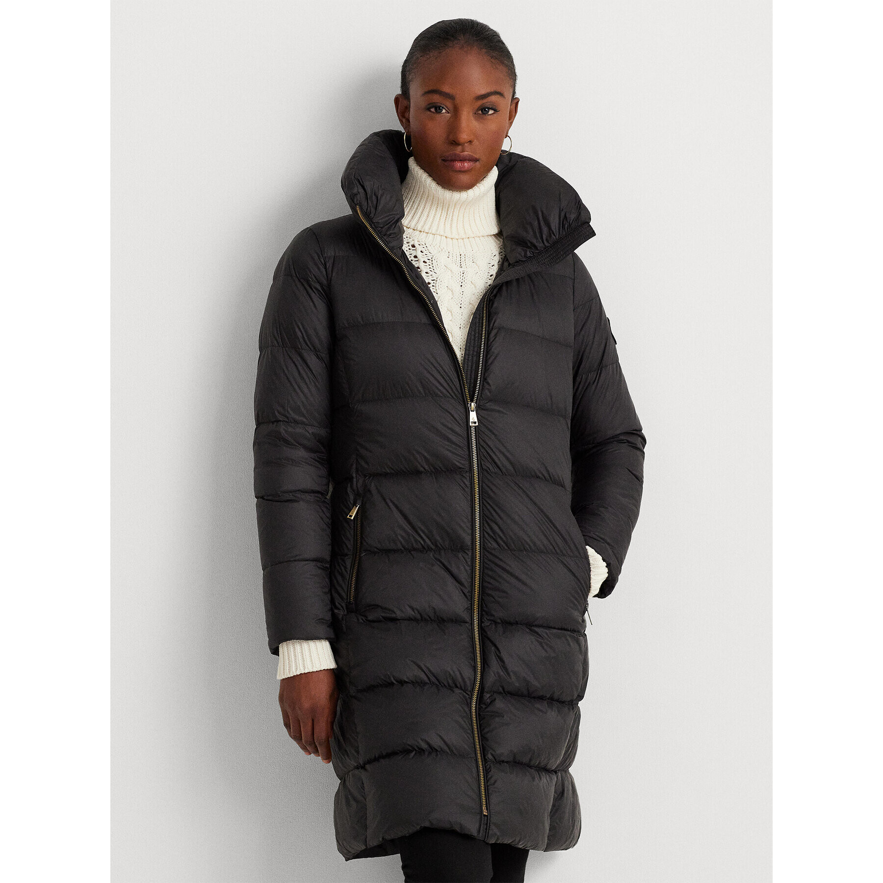 Lauren Ralph Lauren Pehelykabát 297928114001 Fekete Regular Fit - Pepit.hu