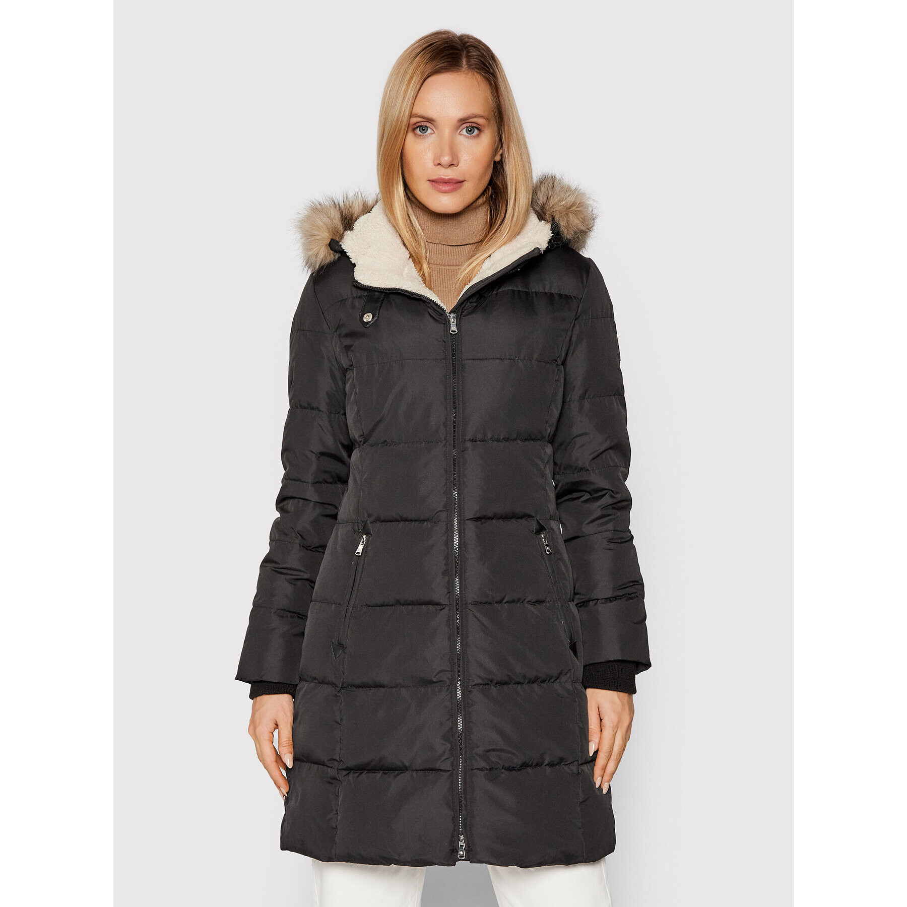 Lauren Ralph Lauren Pehelykabát Trim 297728271001 Fekete Regular Fit - Pepit.hu