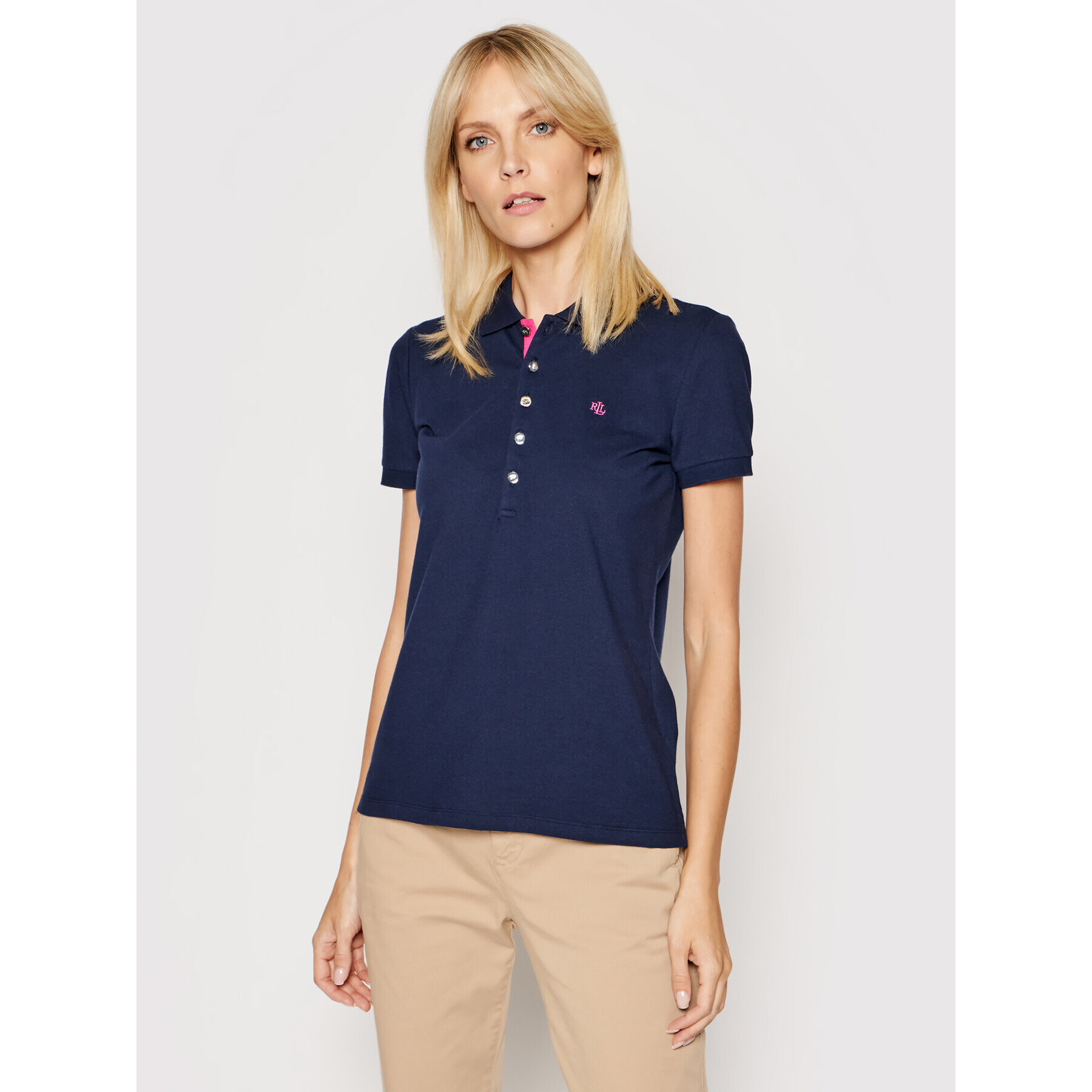 Lauren Ralph Lauren Pólóing 200679219055 Sötétkék Regular Fit - Pepit.hu