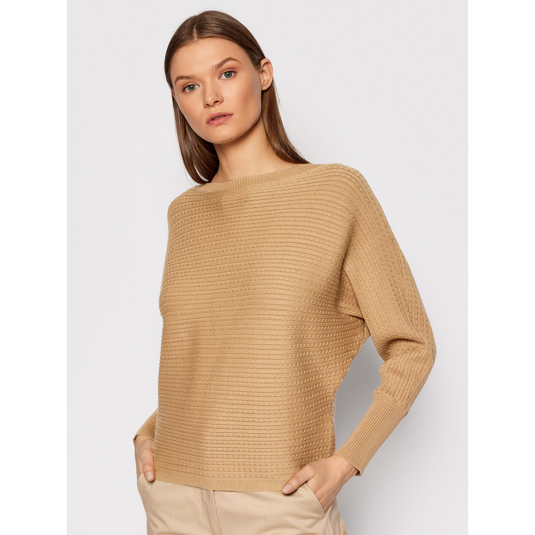 Lauren Ralph Lauren Sweater 200841606002 Barna Relaxed Fit - Pepit.hu